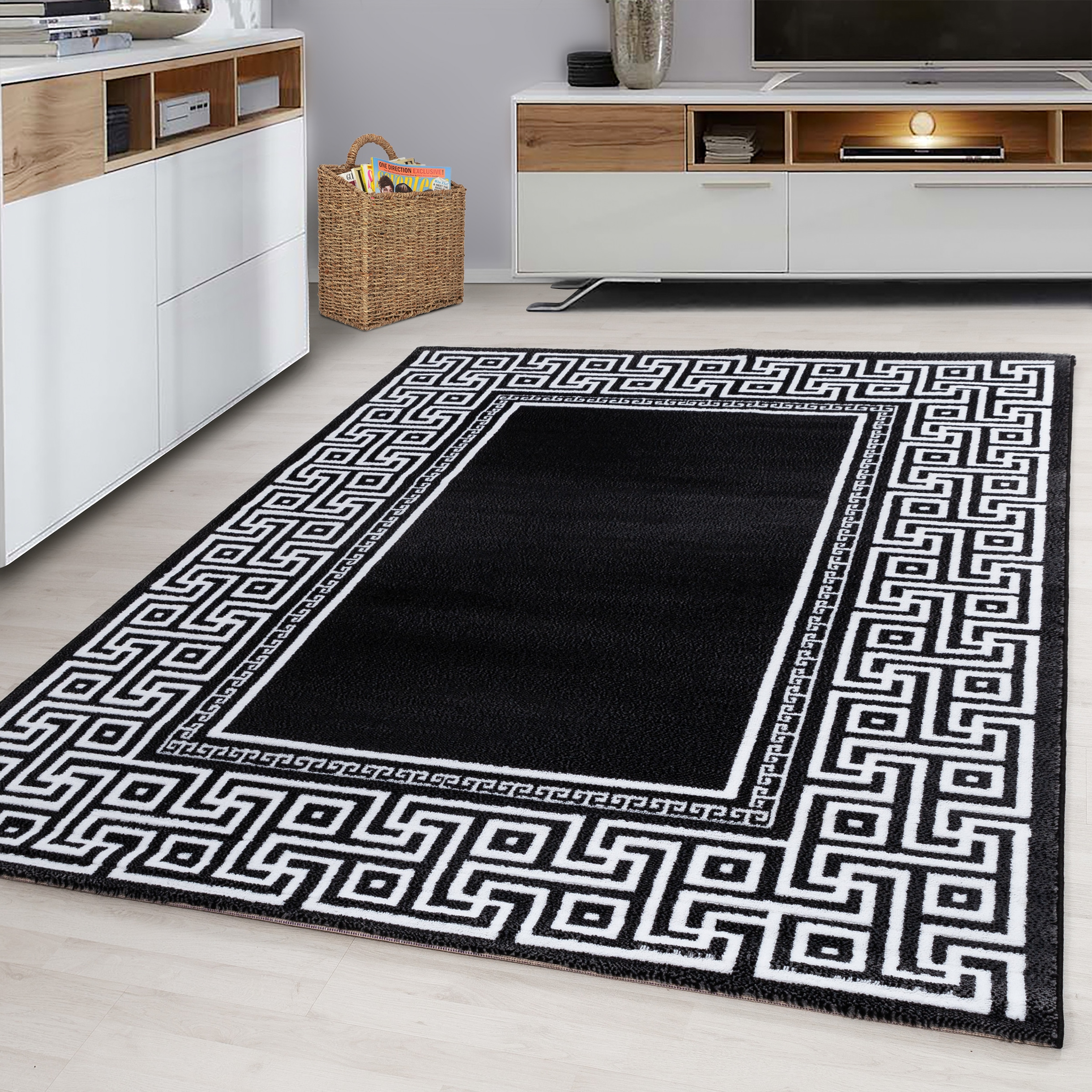 Ayyildiz Teppiche "Parma 9340" rechteckig 12 mm Höhe Läufer, strapazierfähig, Wohnzimmer, Kurzflor, Orient Optik