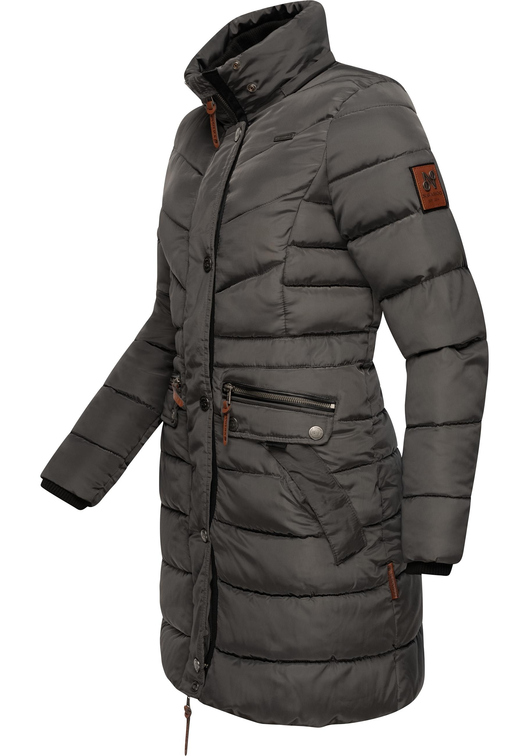 Navahoo Steppmantel »Paula«, stylischer Winter Parka m. edlem Fellimitat