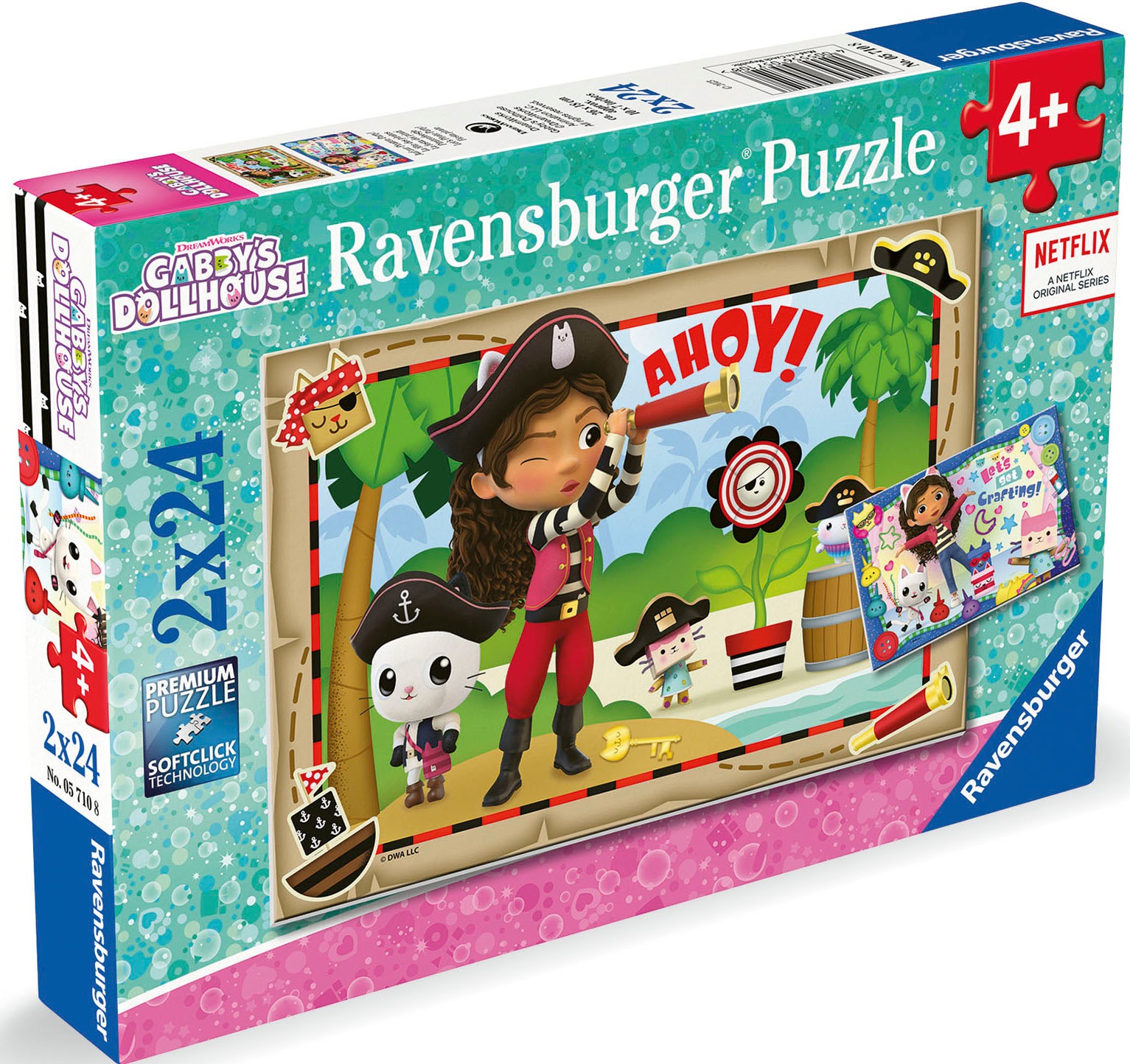 Ravensburger Puzzle »Gabby's Dollhouse, 2x24«, Made in Europe