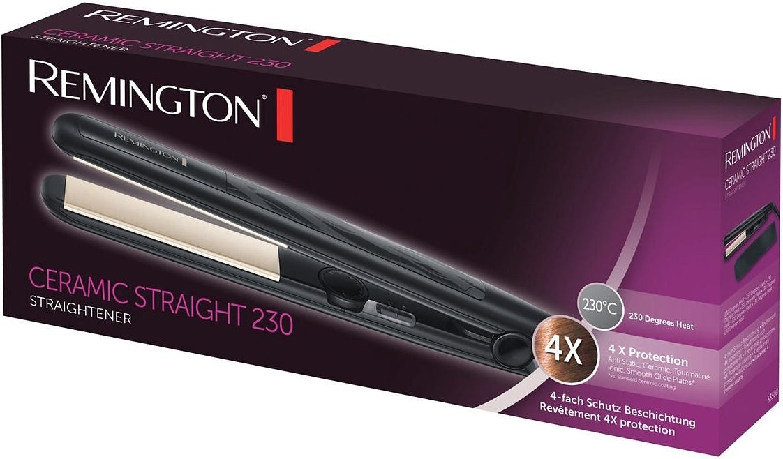 Remington Glätteisen »Ceramic Straight, S3500, Haarglätter«, Keramik -Turmalin-Beschichtung, 4-facher Schutz, variable Temperatureinstellung von  150-230 °C online bestellen | BAUR