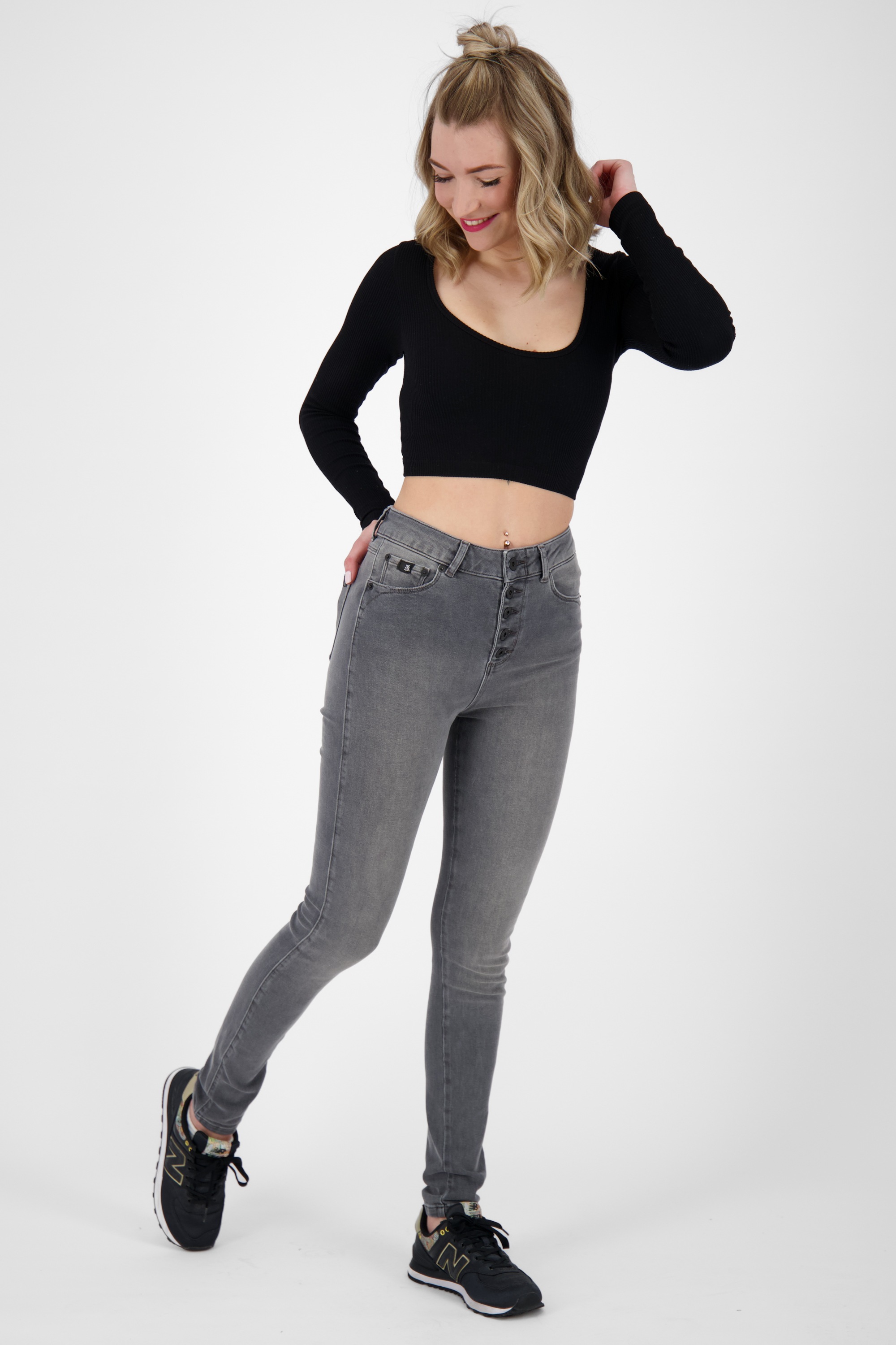 Alife & Kickin Mom-Jeans »Damen LeonoraAK DNM Q«