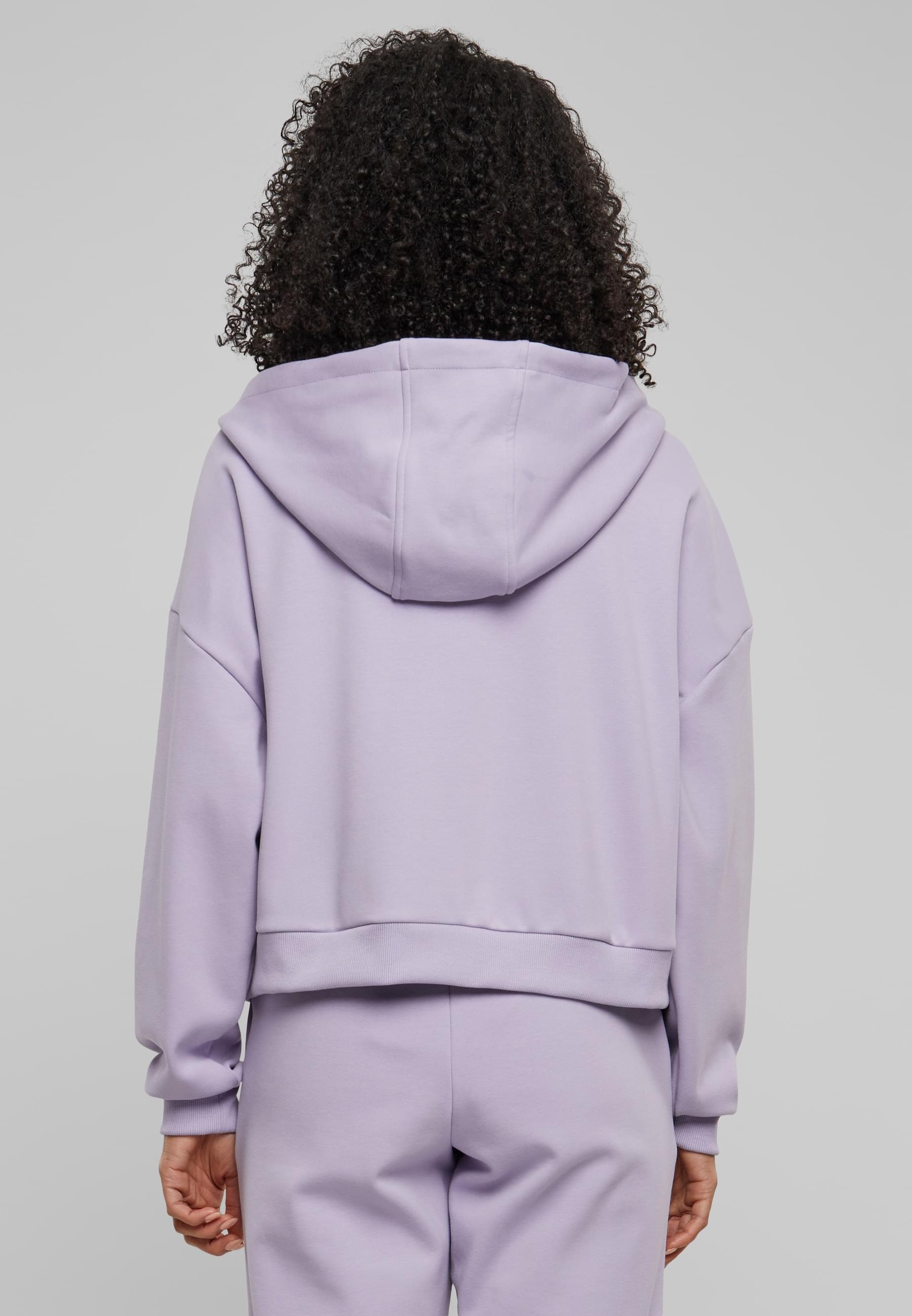 URBAN CLASSICS Sweatjacke »Urban Classics Damen Ladies Cozy Short Zip Hoody«