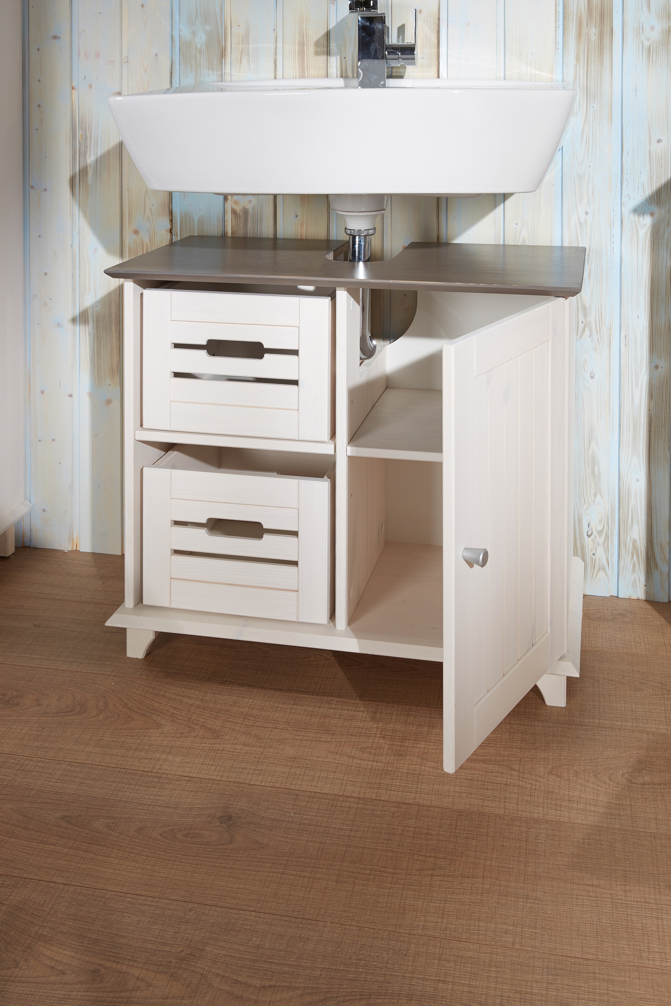 welltime Waschbeckenunterschrank »Venezia Landhaus«, Badmöbel aus