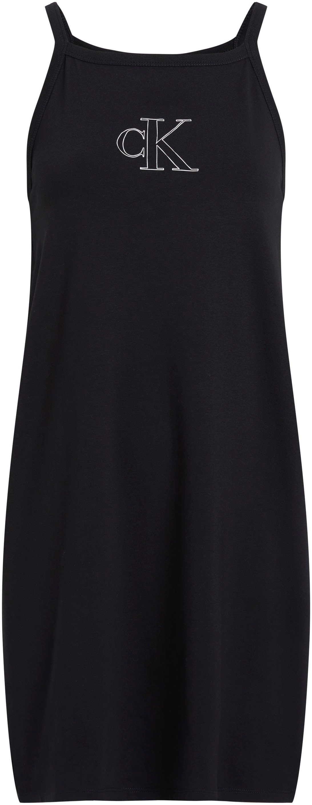 Calvin Klein Jeans Spaghettikleid »OUTLINED CK STRAPPY TANK DRESS«, mit Logoprägung