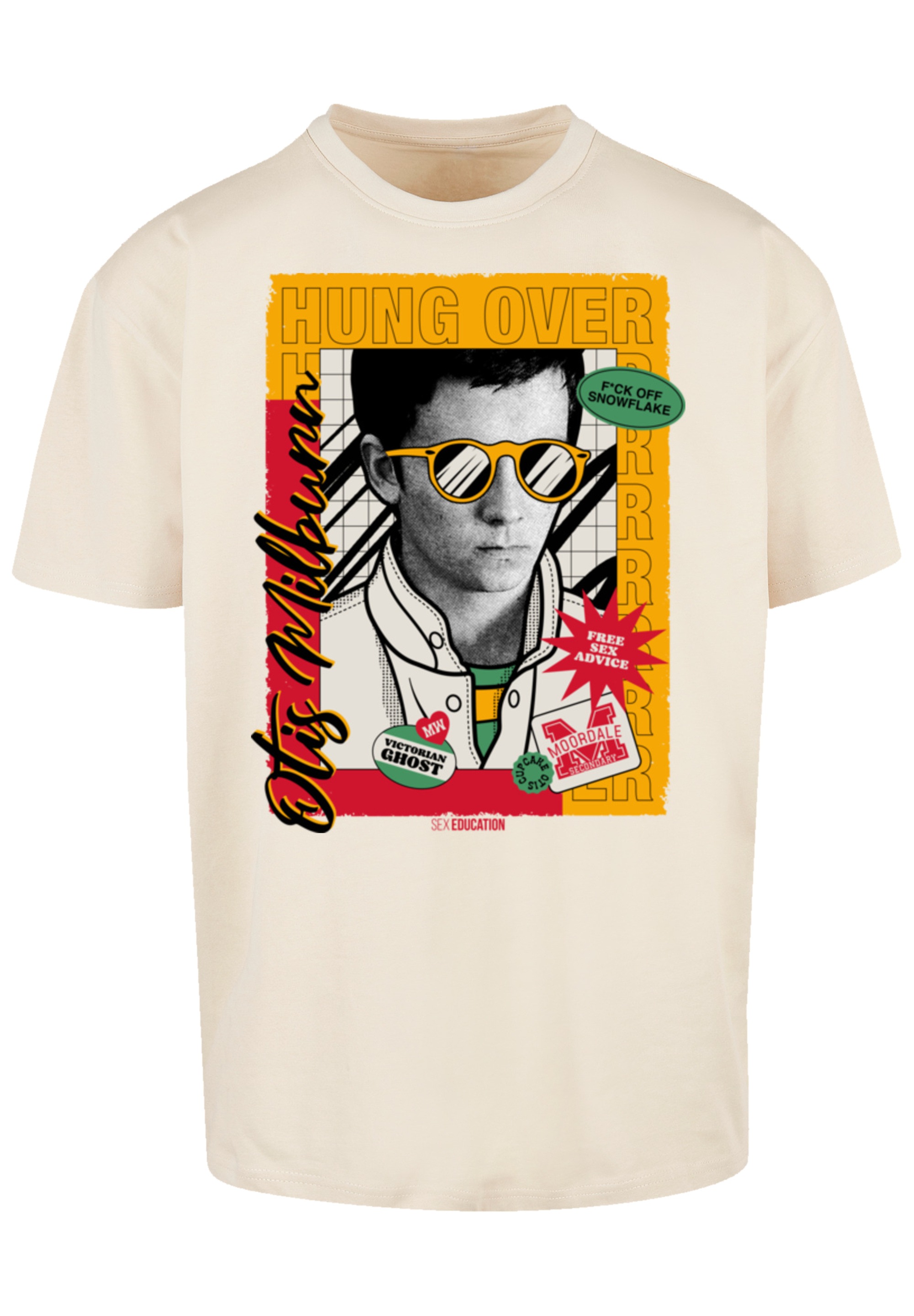 F4NT4STIC T-Shirt »Sex Education Otis Hung Over Collage«, Premium Qualität