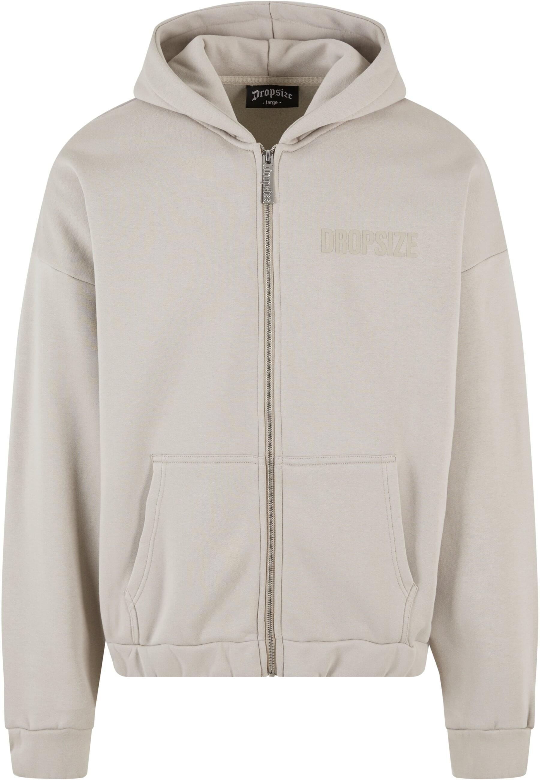 Dropsize Sweatjacke "Dropsize Herren Heavy Oversize HD Print Zip Hoodie"