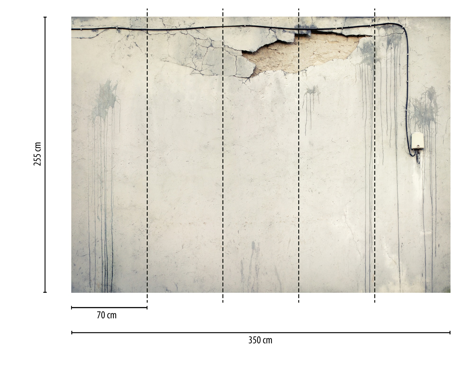 Thumbnail - A.S. Création Vliestapete "Betonoptiktapete Rissstruktur Grau Beige" matt strukturiert