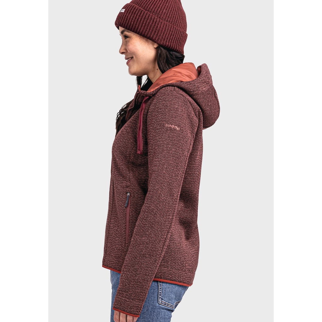 Schöffel Fleecejacke »Fleece Hoody Aurora L«, mit Kapuze