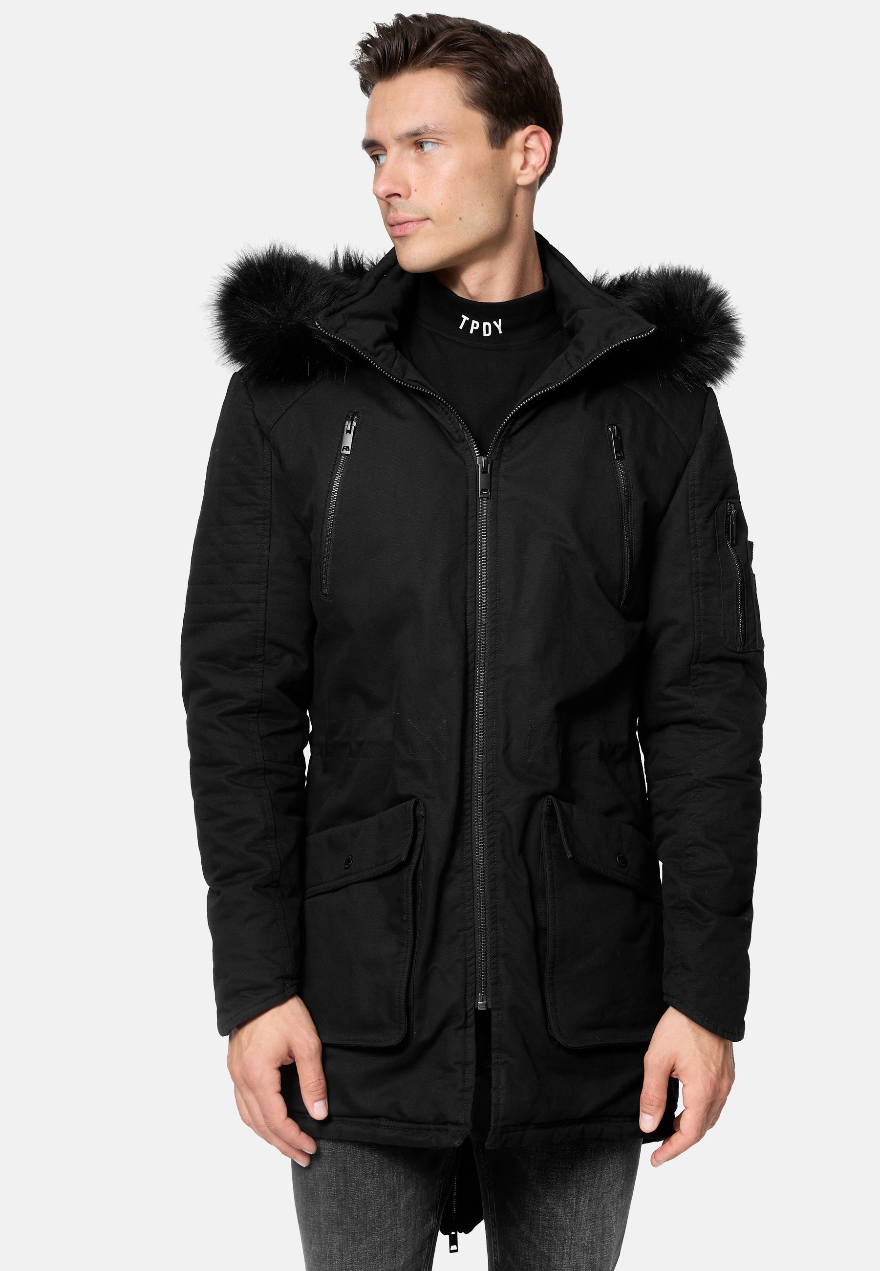trueprodigy Parka "Harvey mit abnehmbarer Kapuze" mit Kapuze