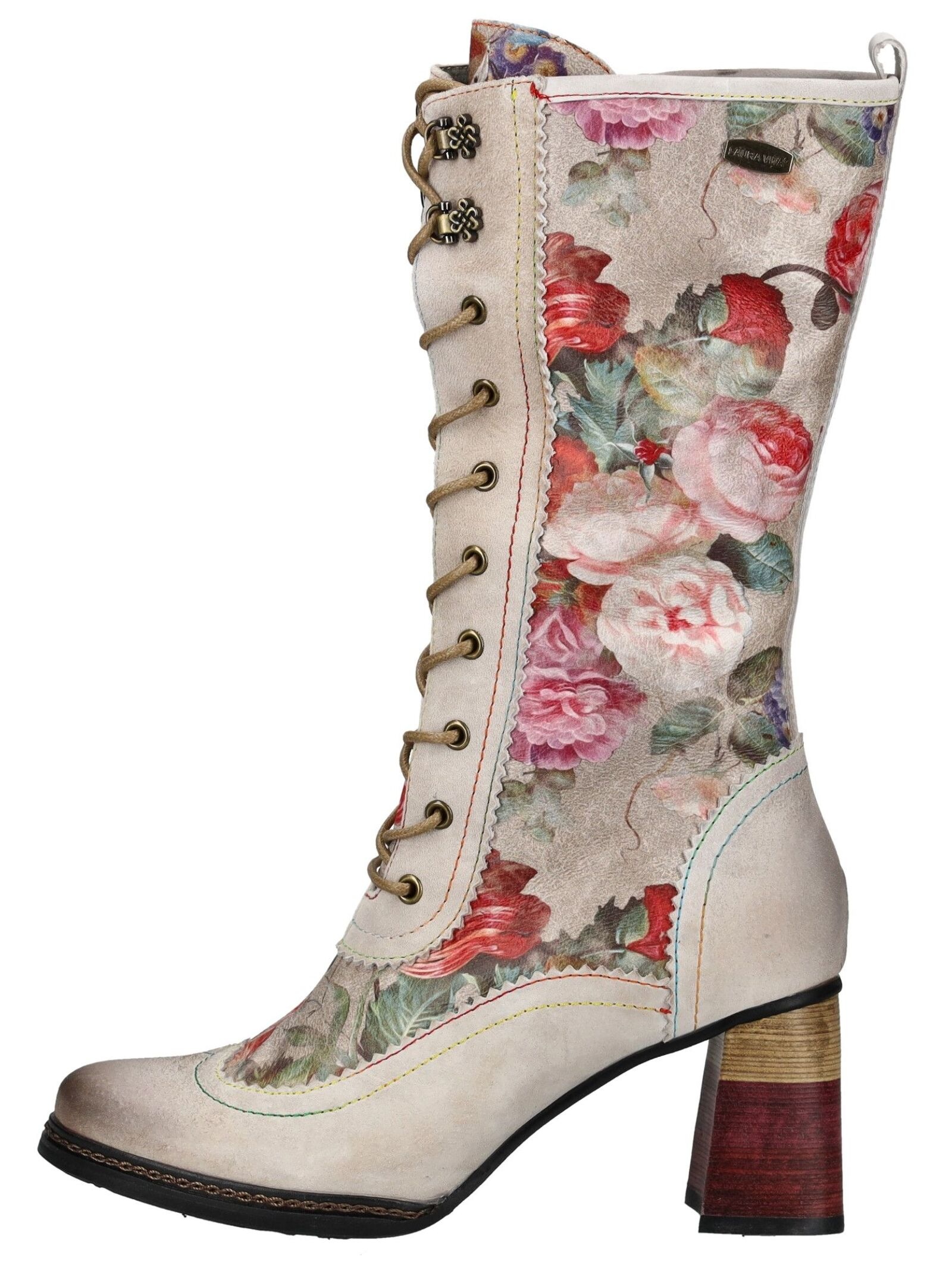 LAURA VITA Schnürstiefel "LAURA VITA Stiefel Leder/Textil" günstig online kaufen