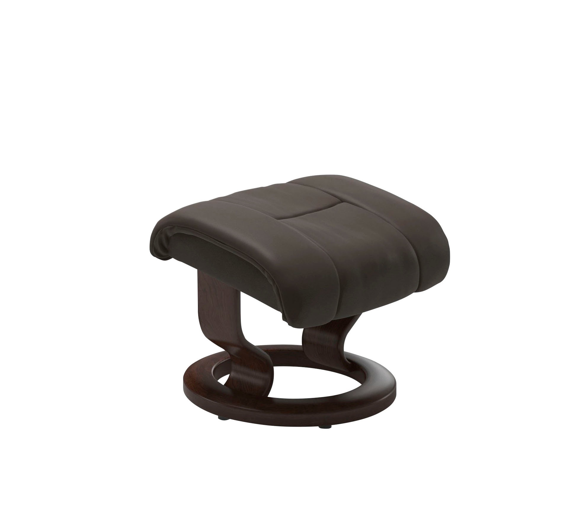 Stressless® Relaxsessel »Reno«, (Set, Relaxsessel mit Hocker), mit Hocker, mit Classic Base, Größe S, M & L, Gestell Braun