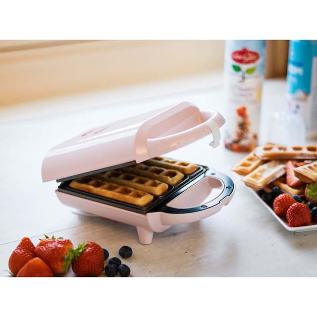 bestron Waffeleisen »Sweet Dreams ASW400«, 460 W, für Waffelsticks, im Retro  Design, Rosa | BAUR