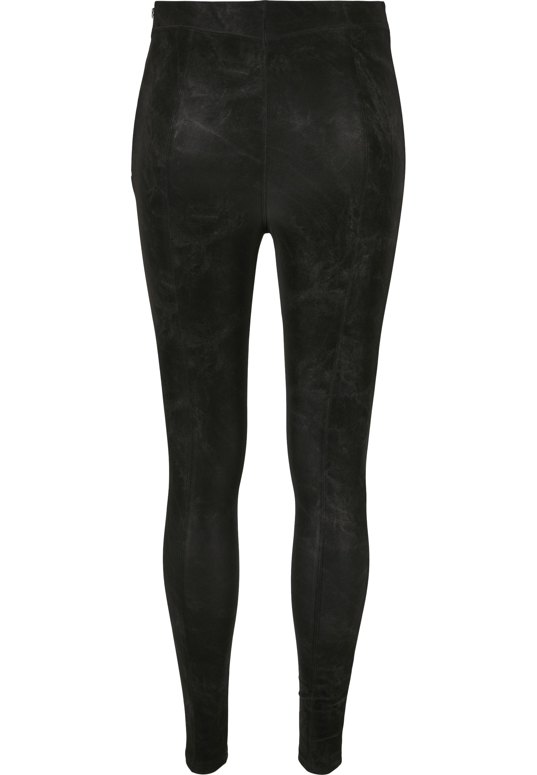 URBAN CLASSICS Leggings "Urban Classics Damen Ladies Washed Faux Leather Pa günstig online kaufen