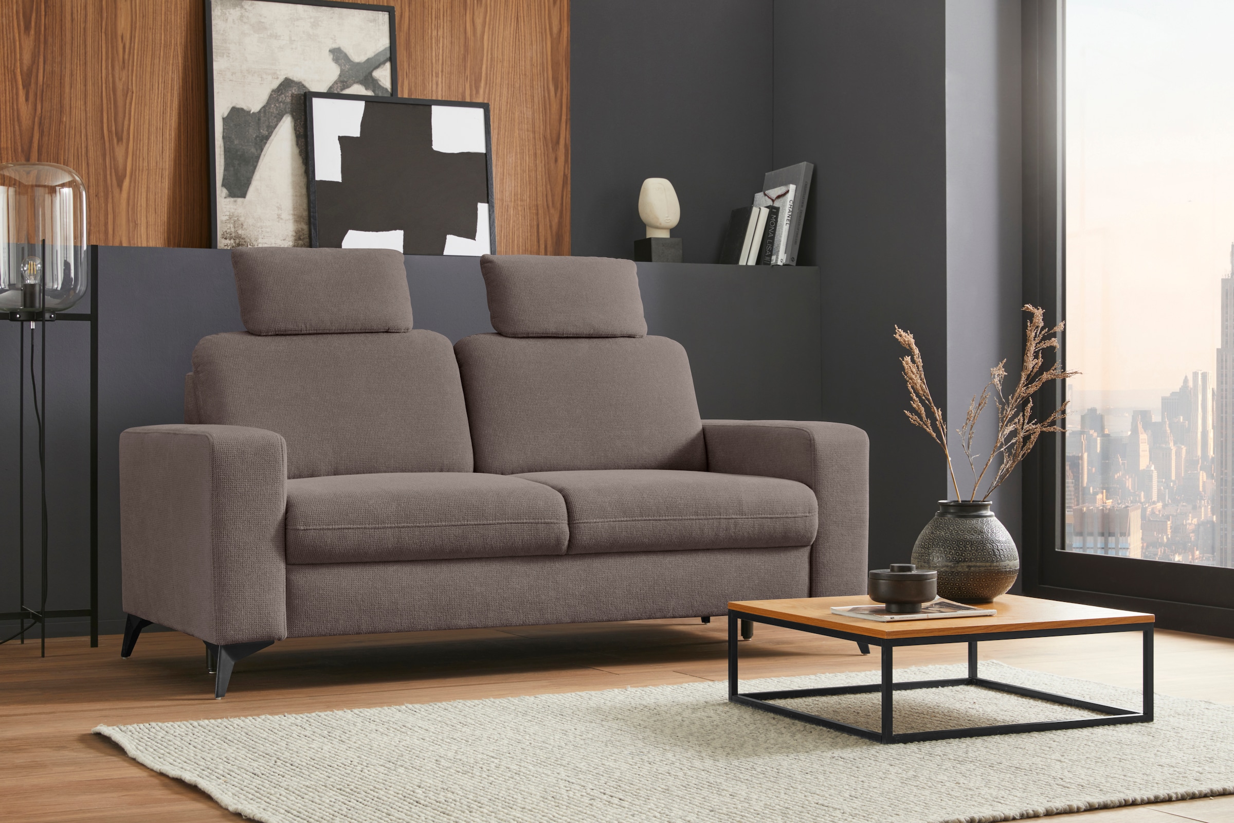 Home affaire 2,5-Sitzer "Lolland" mit Federkern, auch mit abwischbarem Bezu günstig online kaufen