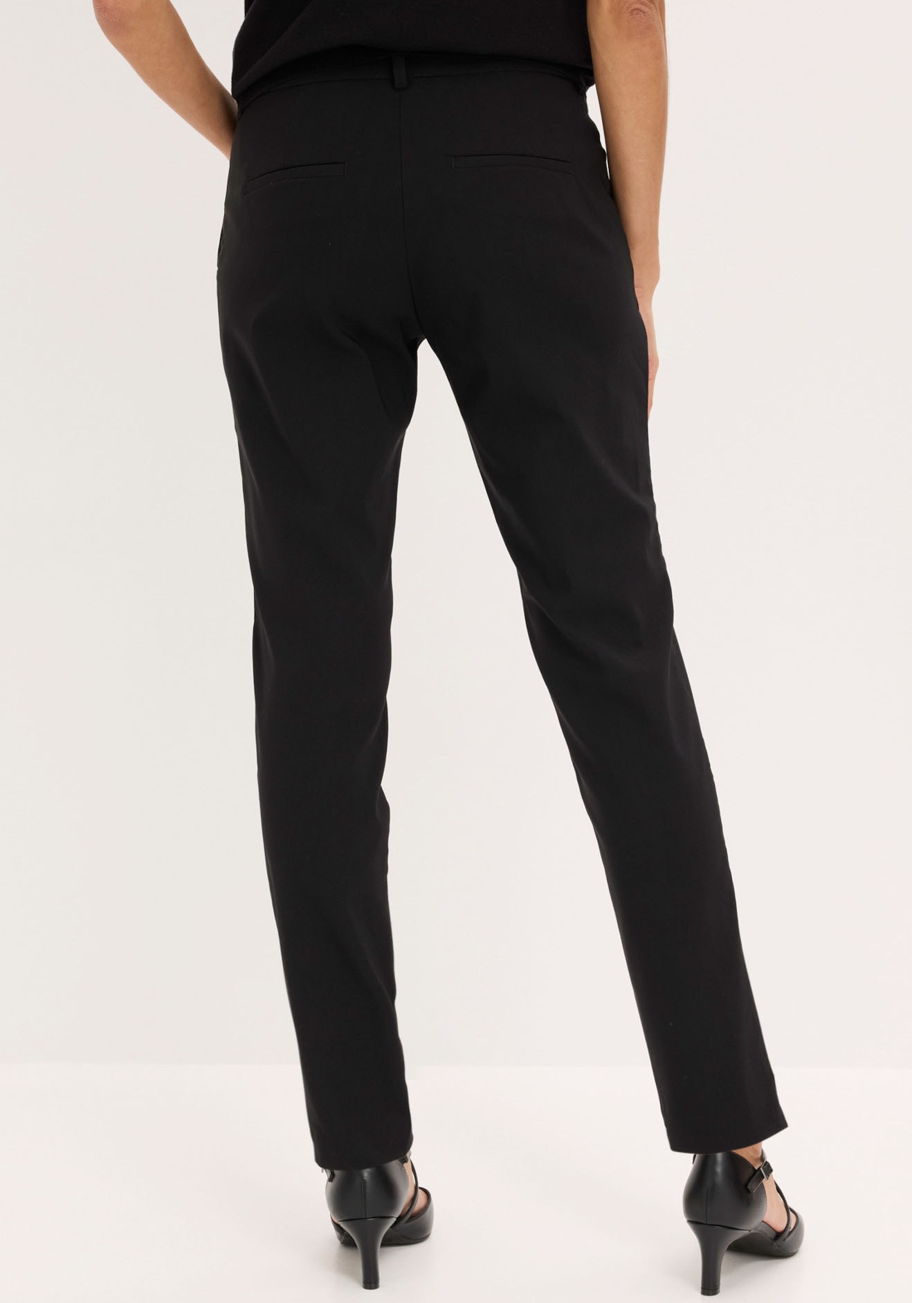 bonprix Stretch-Hose  mit Elasthan-Anteil, Slim Fit Passform, femininer Stil