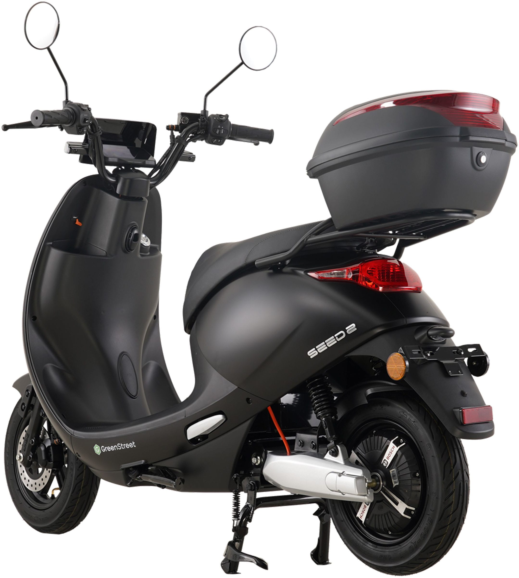 GreenStreet E-Motorroller »SEED2 2000W 45 km/h schwarz inkl. Topcase«