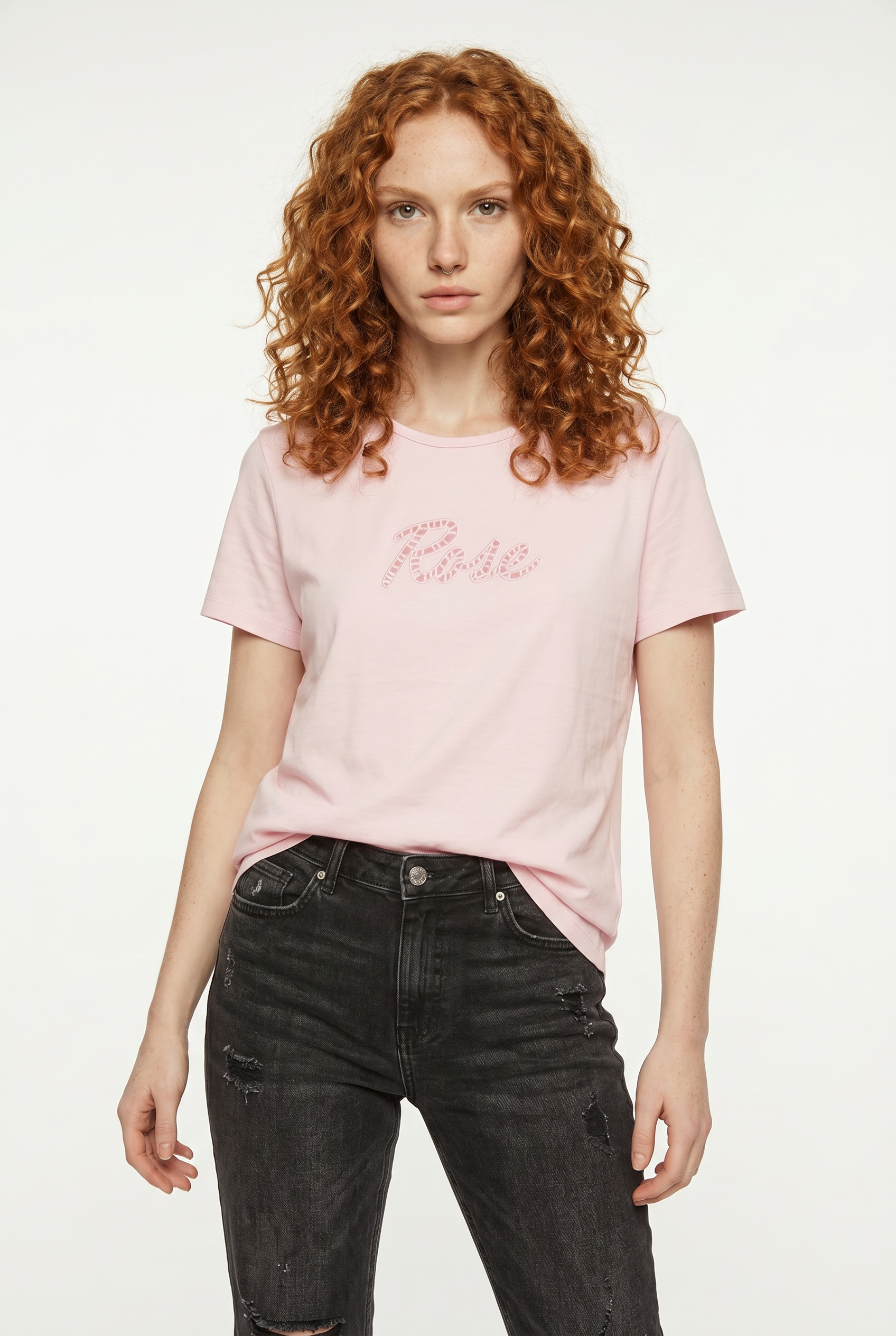 Vero Moda Kurzarmshirt »VMMIRANDA SIF SS TOP BOX JRS« Baumwolle, regular fit