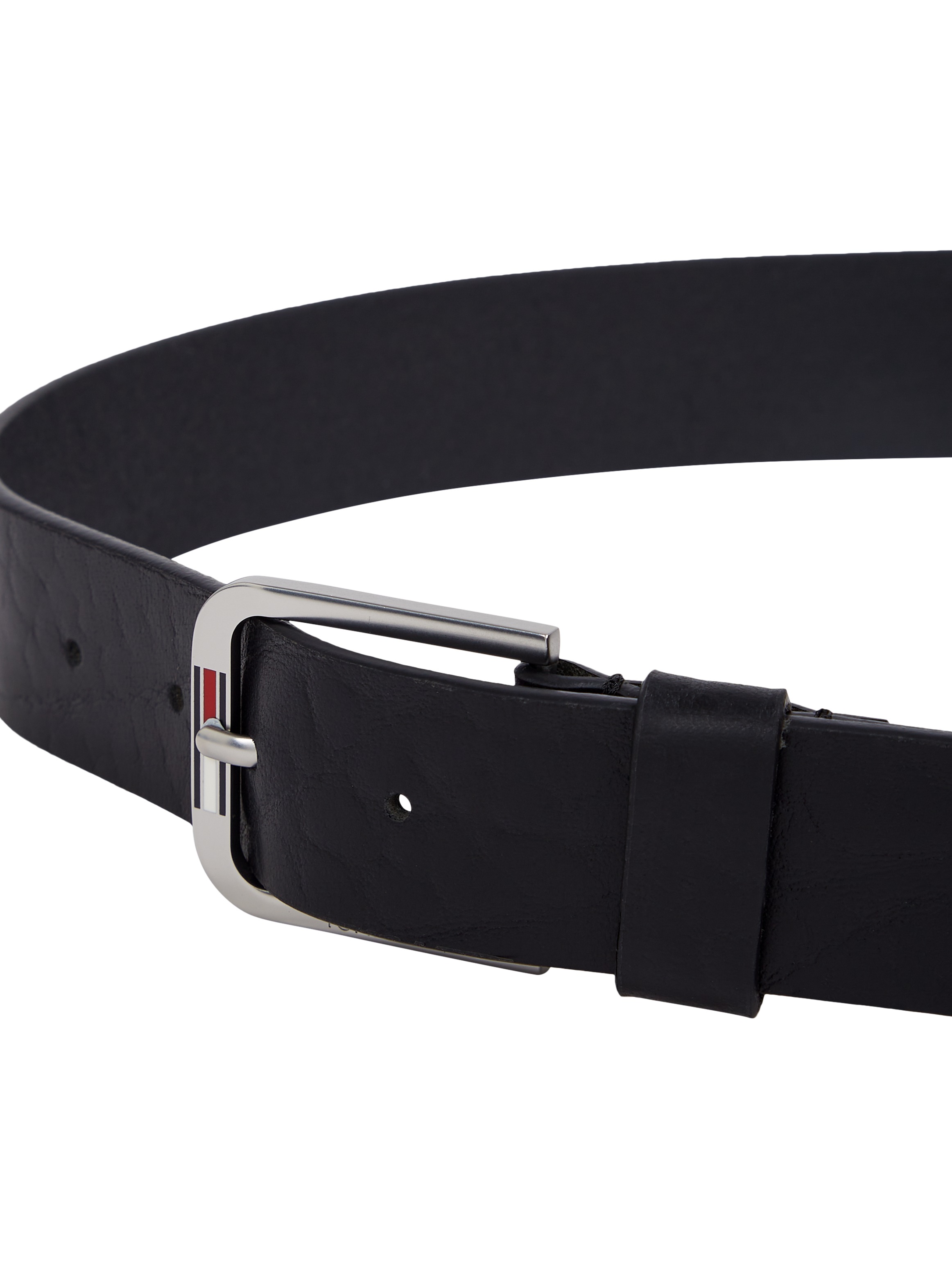 Tommy Jeans Ledergürtel »TJM AUSTIN TEXTURE 3.5«, Label auf der Schließe, genarbtes Leder