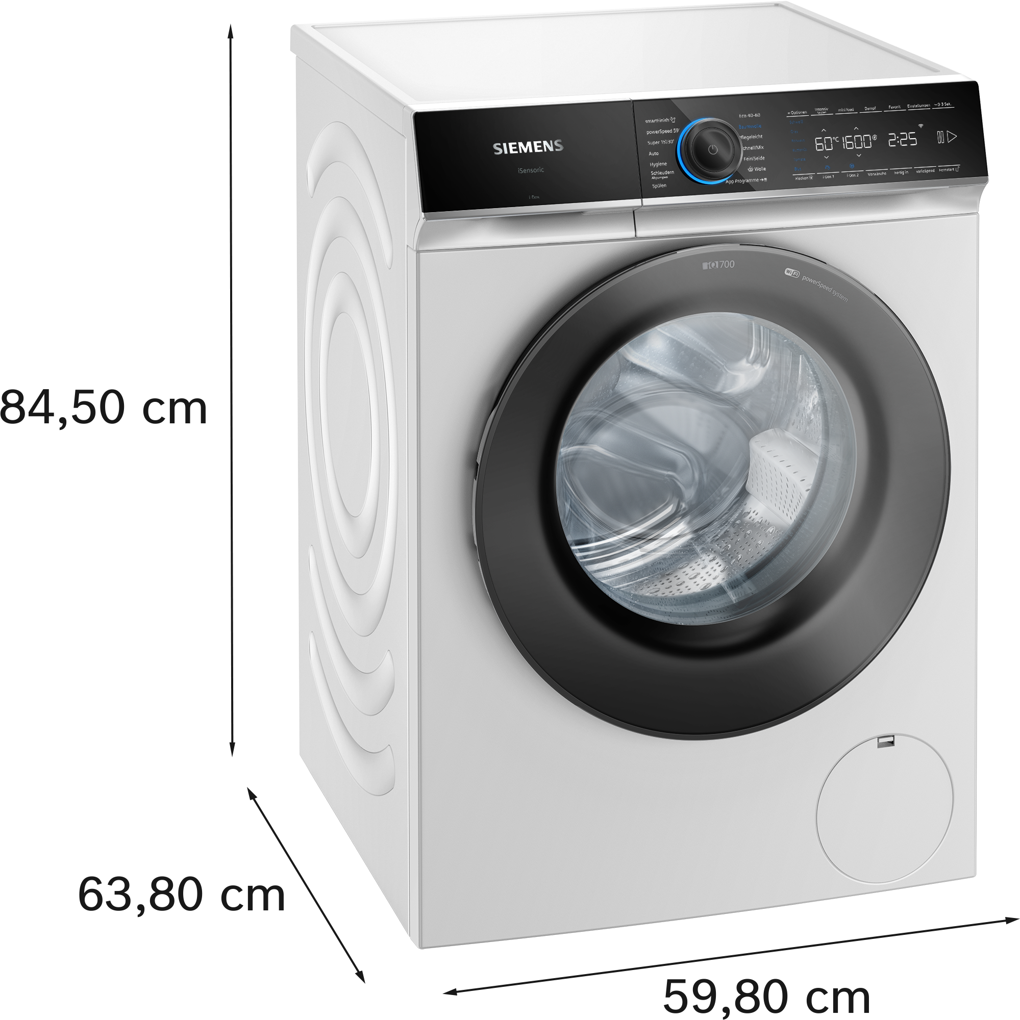SIEMENS Waschmaschine iQ700 »WG66B2AK1« 11 kg 1600 U/min