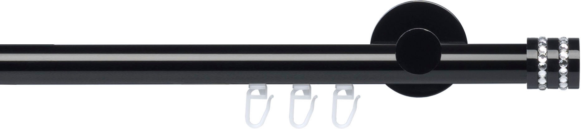 Liedeco Gardinenstange "Innenlaufgarnitur 20 mm Piano Miami" Ø 20 mm 1 läuf günstig online kaufen