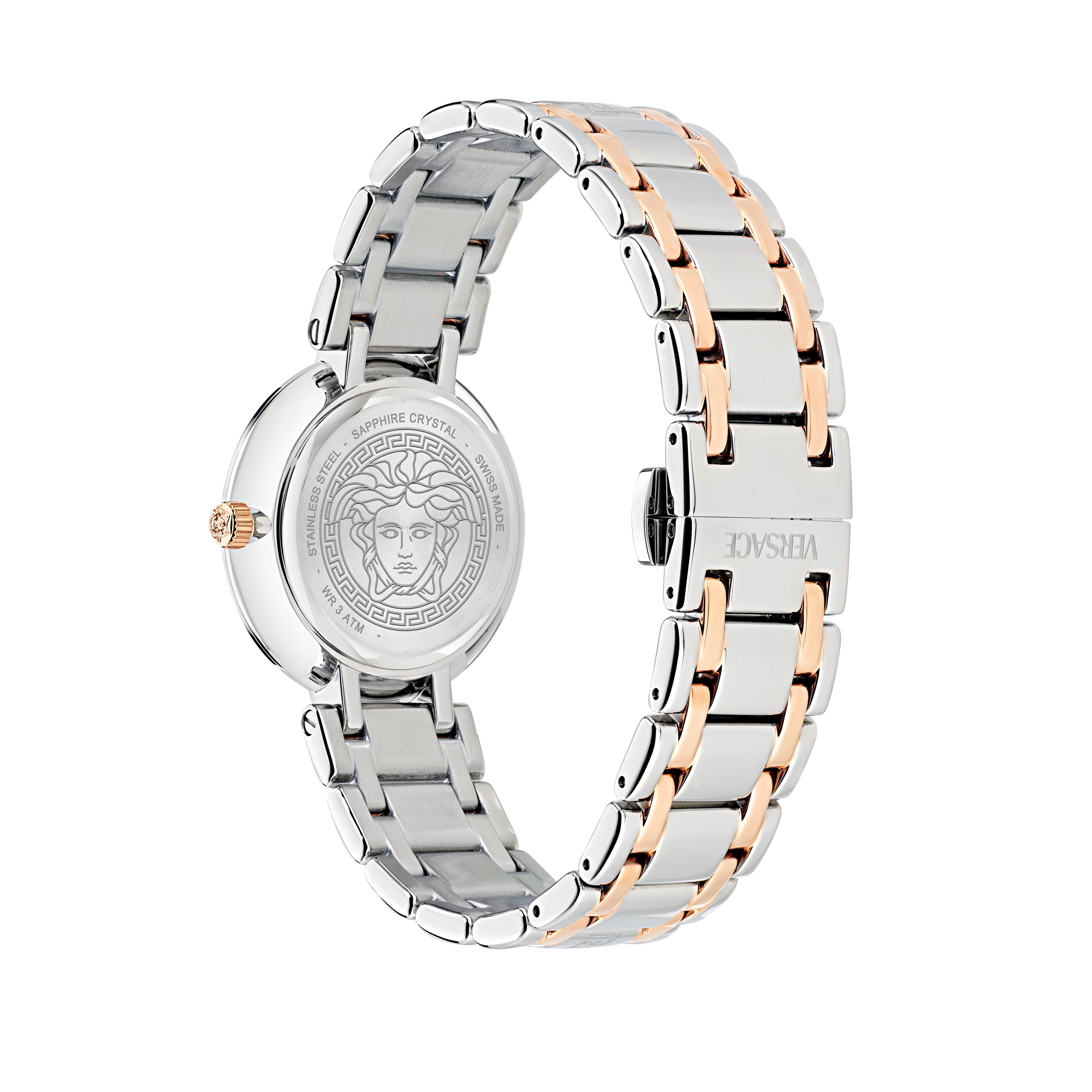 Versace Quarzuhr »ANTLIA« Armbanduhr, Damenuhr, Swiss Made, Edelstahlarmband, analog