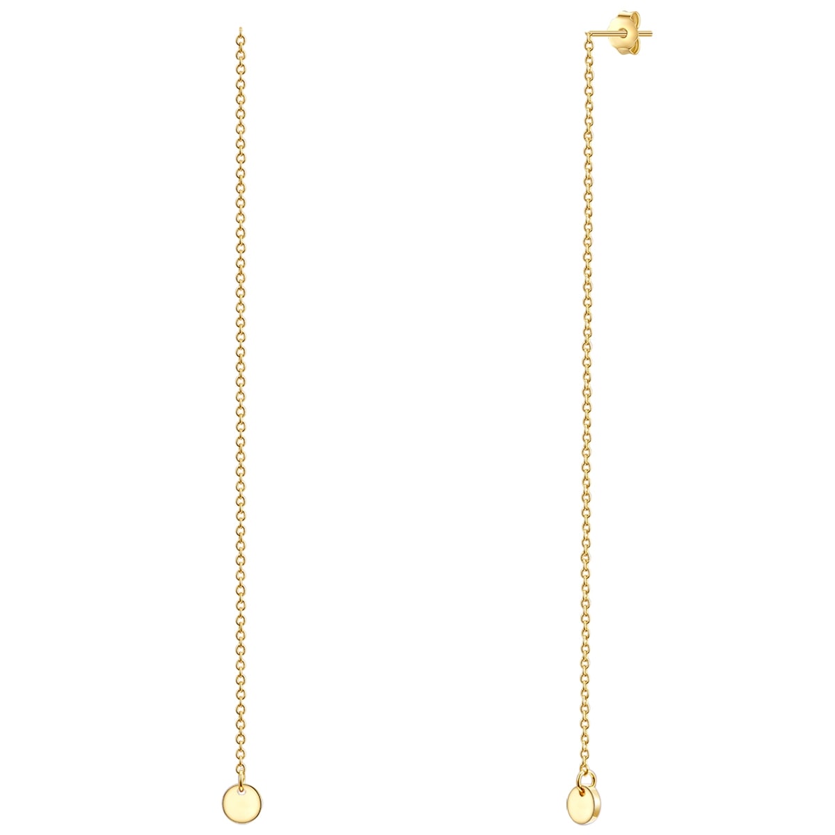 "Paar Ohrhänger GLANZSTÜCKE MÜNCHEN ""Set: GSM1919"", gold (gelbgold), Ohrringe, Damen, 91,0mm, Silber 925 (Sterlingsilber), aus Sterling Silber"
