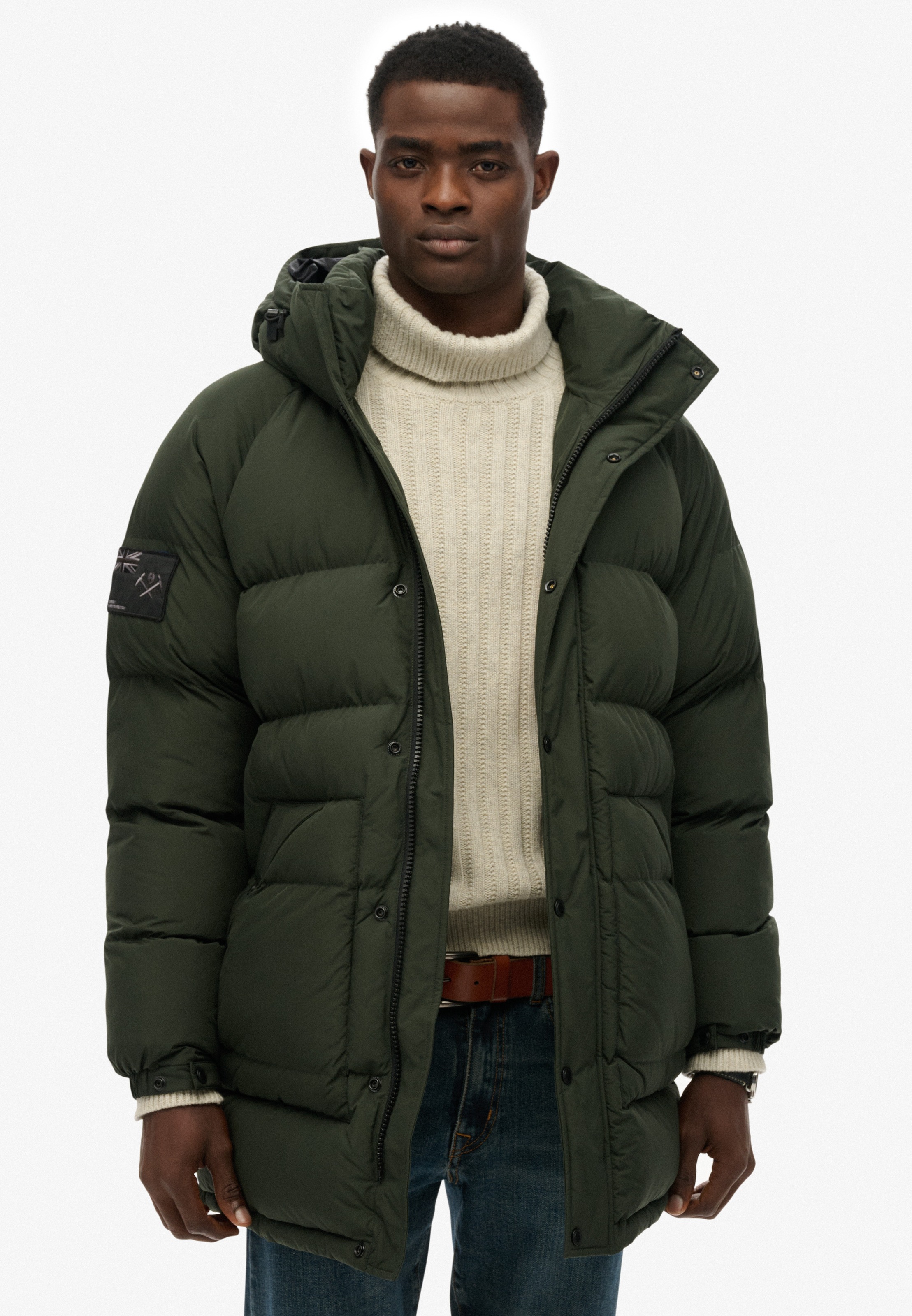 Superdry Steppjacke "XPD LONGLINE BAFFLE PARKA" mitKapuze günstig online kaufen