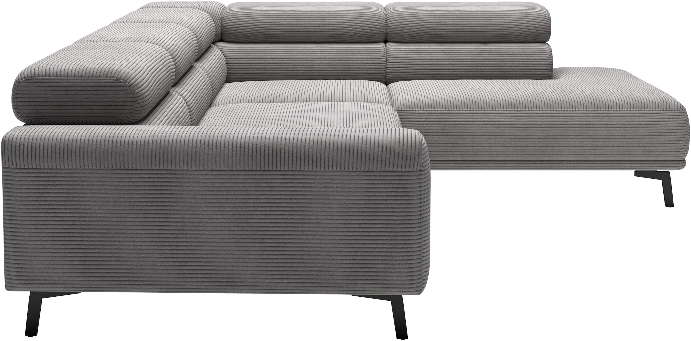 SCHÖNER WOHNEN-Kollektion Ecksofa »Tossa, Modernes Design trifft smarte Funktione, Breite 273 cm« Motorischer Sitzvorzug, Kopfteil-Funktion & Saugroboter-Höhe