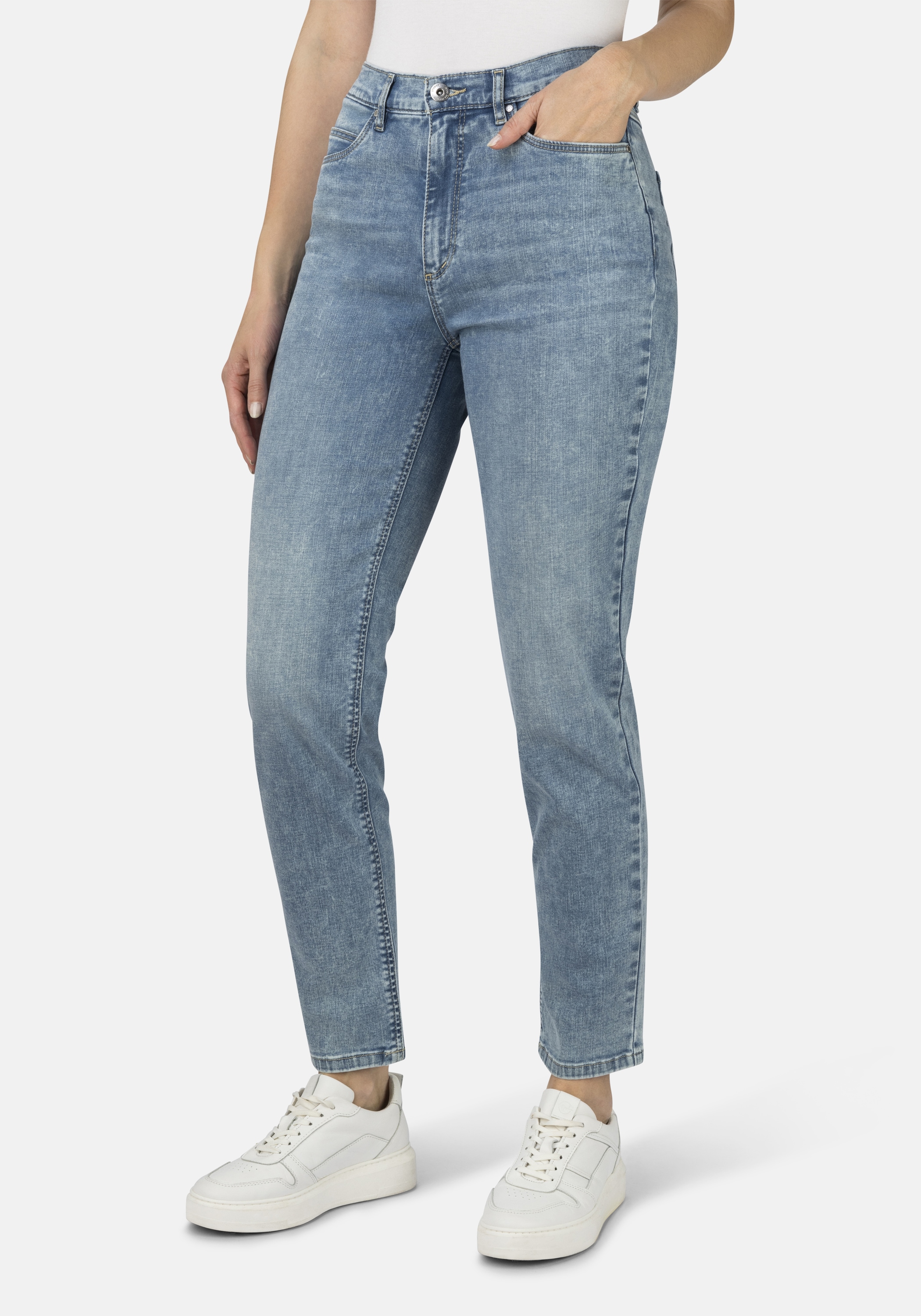STOOKER WOMEN 5-Pocket-Jeans "Nizza Fashion Tapered Fit Jeans" Tapered Fit günstig online kaufen