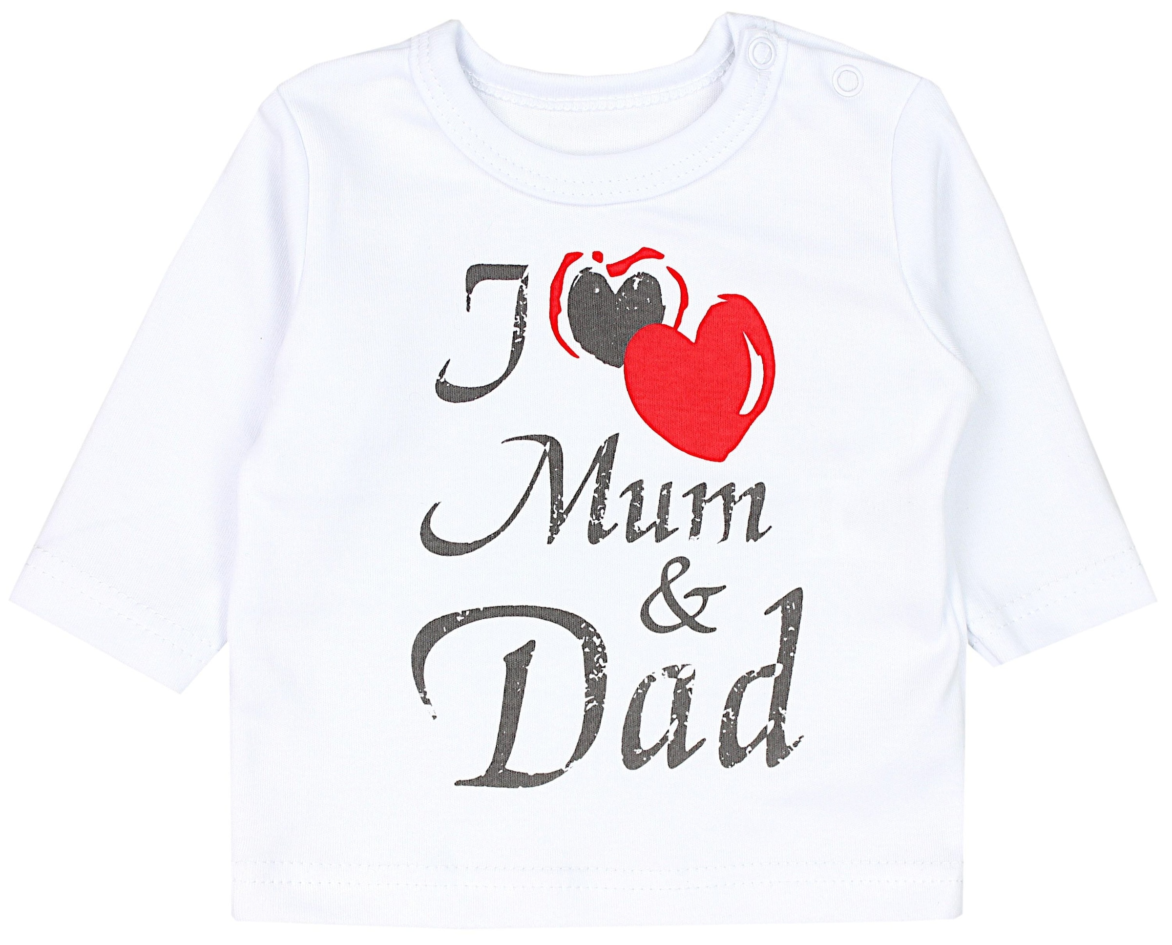 TupTam Langarmshirt »Shirt Unisex Baby Langarmshirt mit Spruch Aufdruck 3er Set«