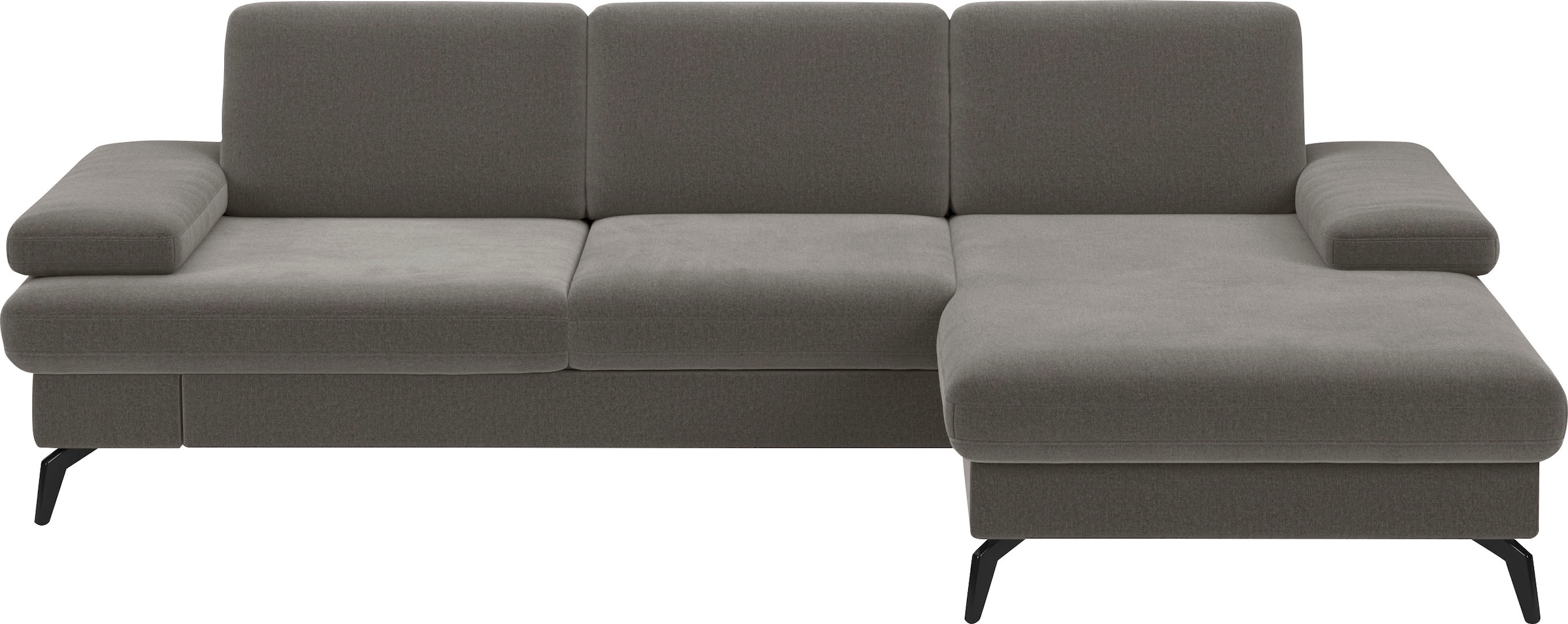 sit&more Ecksofa "Morris L-Form, inkl. Sitztiefenverstellung" wahlweise mit Armteilverstellung, Schlaffunktion & Bettkasten