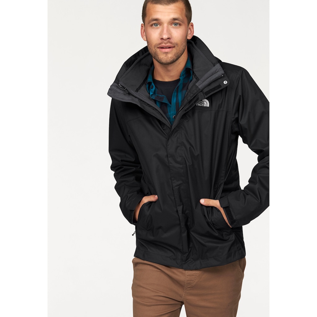 The North Face 3-in-1-Funktionsjacke »EVOLVE II TRICLIMATE«, (Set, 2 St.), mit Kapuze, Wasserdicht & Windabweisend & Atmungsaktiv