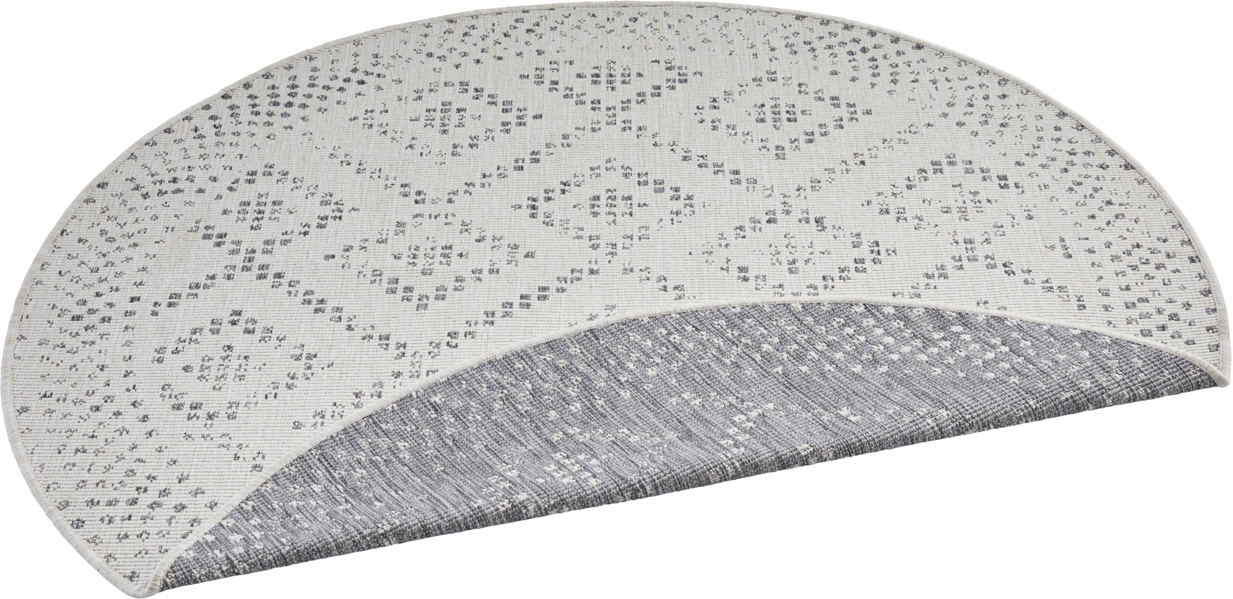 freundin Home Collection Teppich »Olympia«, rund, 5 mm Höhe, In-& Outdoor, Wendeteppich, Wetterfest, Balkon, Garten, Wohnzimmer