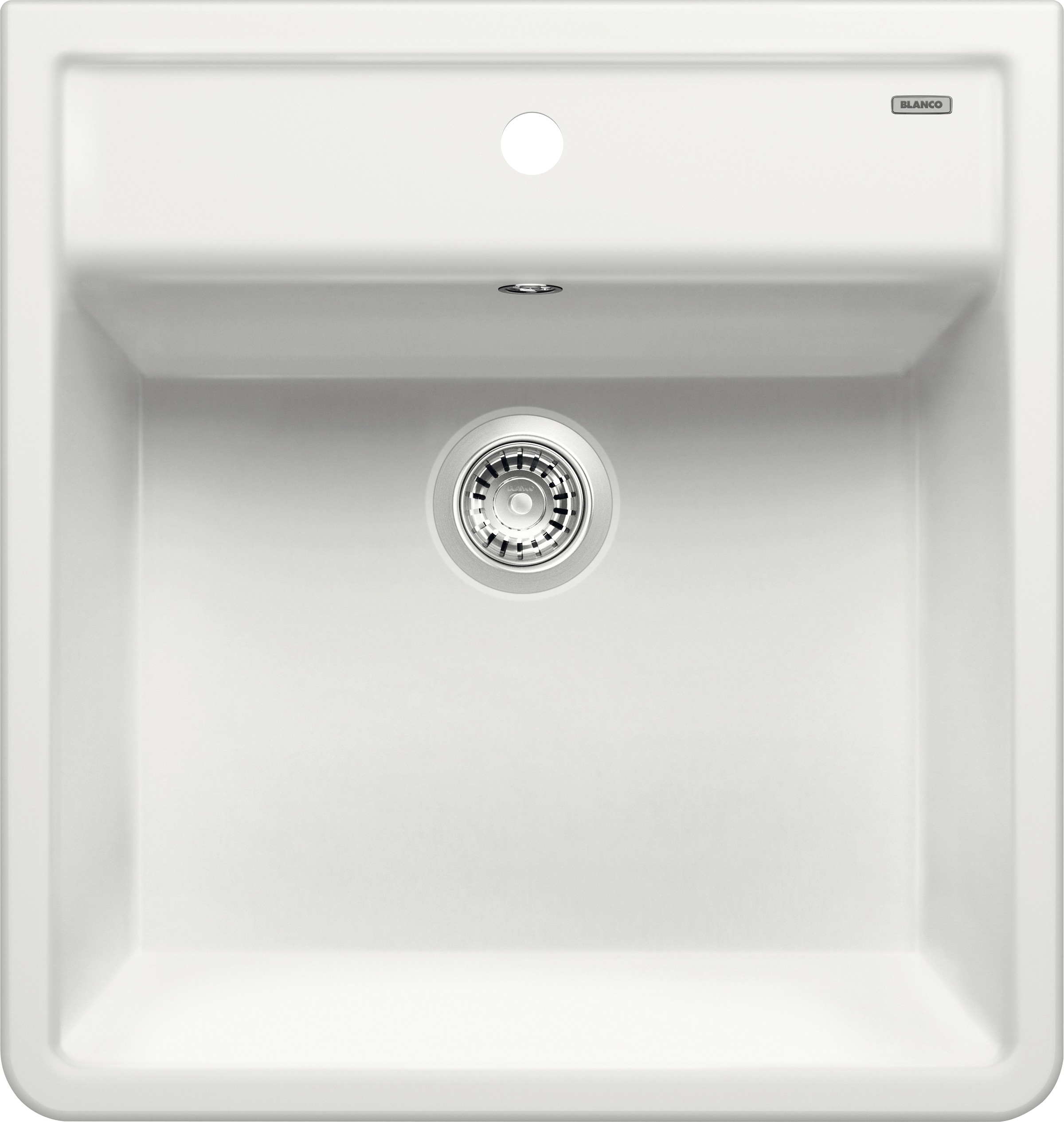 Küchenspüle BLANCO, B:63cm H:22cm T:60cmkristallweiß glänzend, Keramik, Küchenspülen, "PANOR 60", erhältlich in mehreren Farben