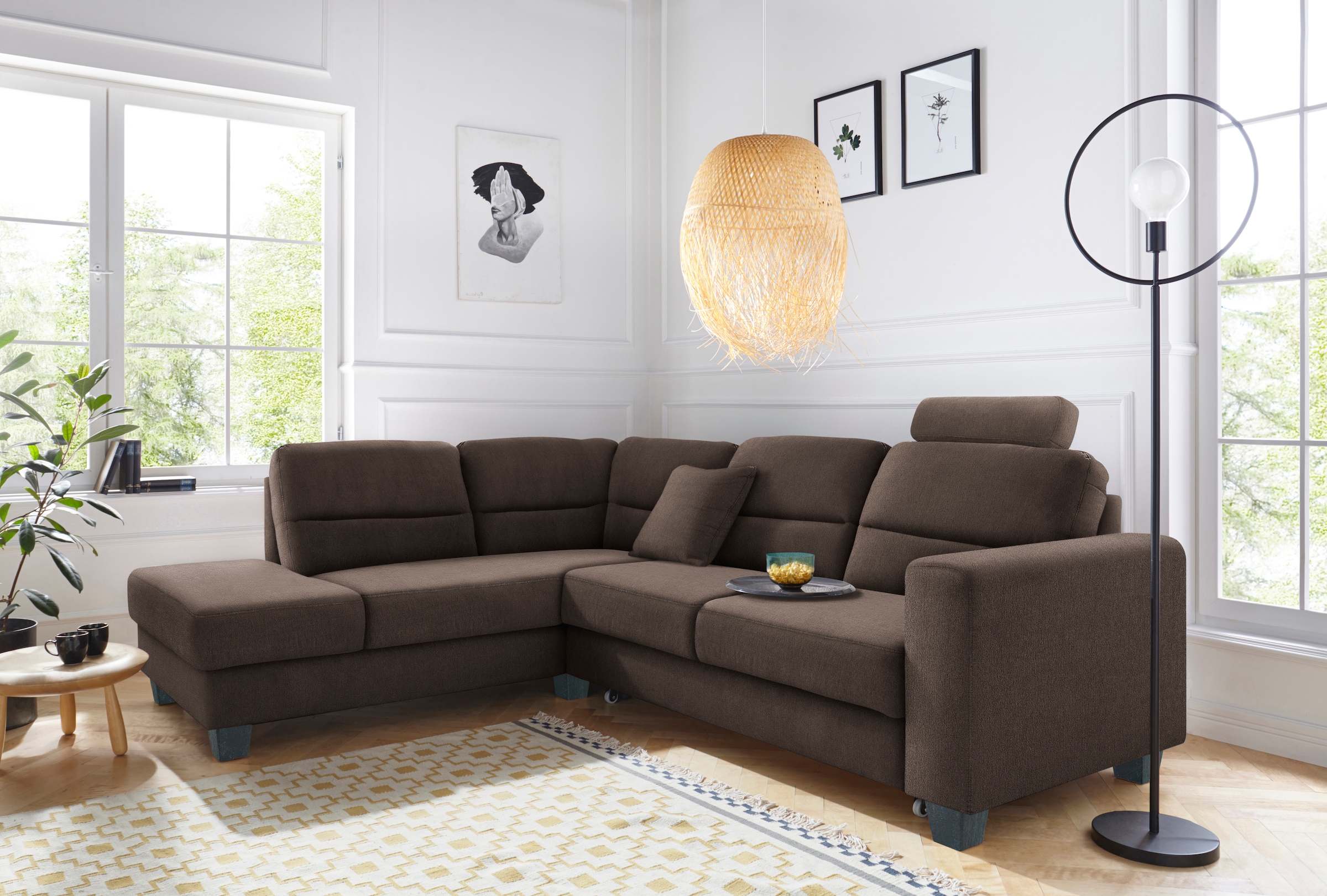 TRENDMANUFAKTUR Ecksofa "Chamber, zeitlos & elegant, bequem, L-Form" inklus günstig online kaufen