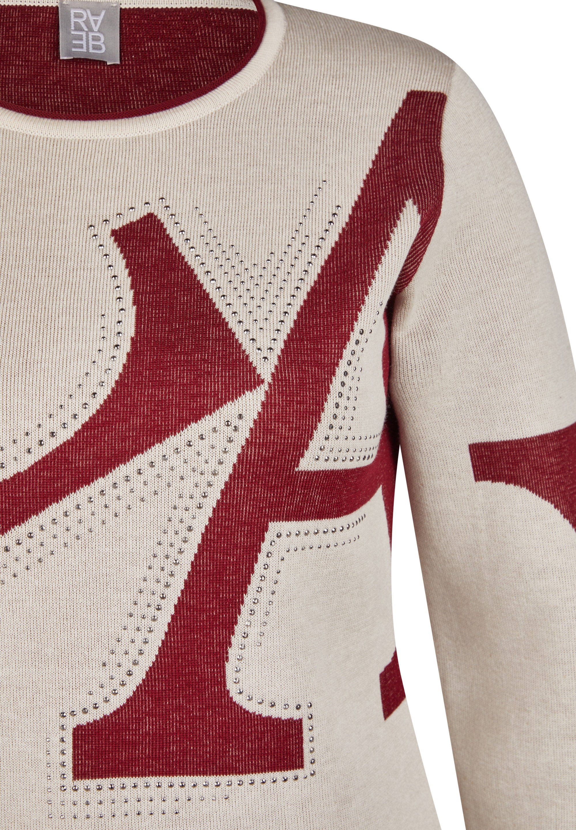 Rabe Strickpullover mit grafischem Muster