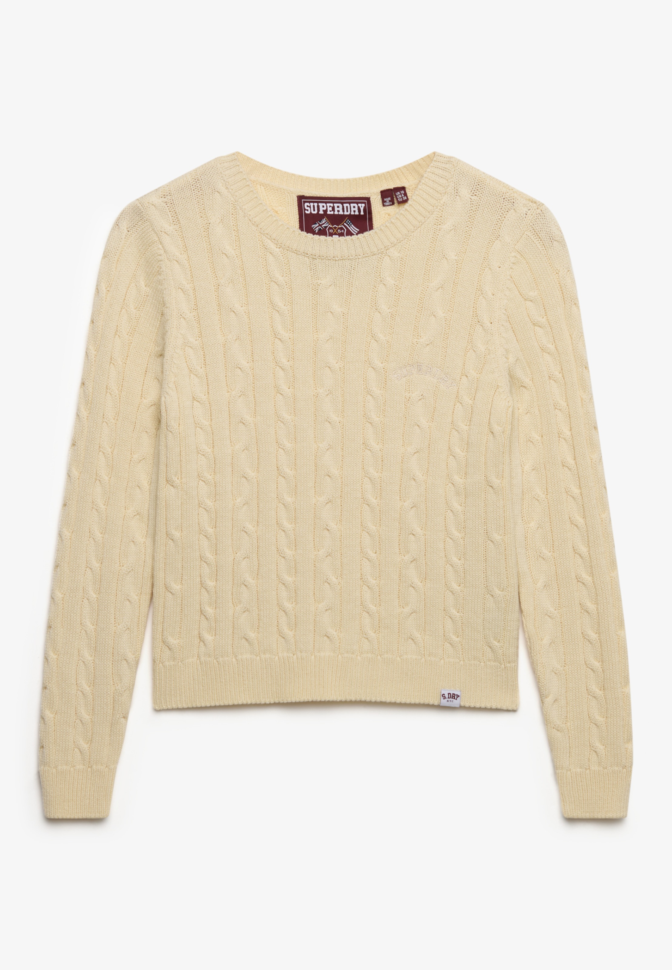 Superdry Strickpullover »ESSENTIALS SLIM CABLE JUMPER«