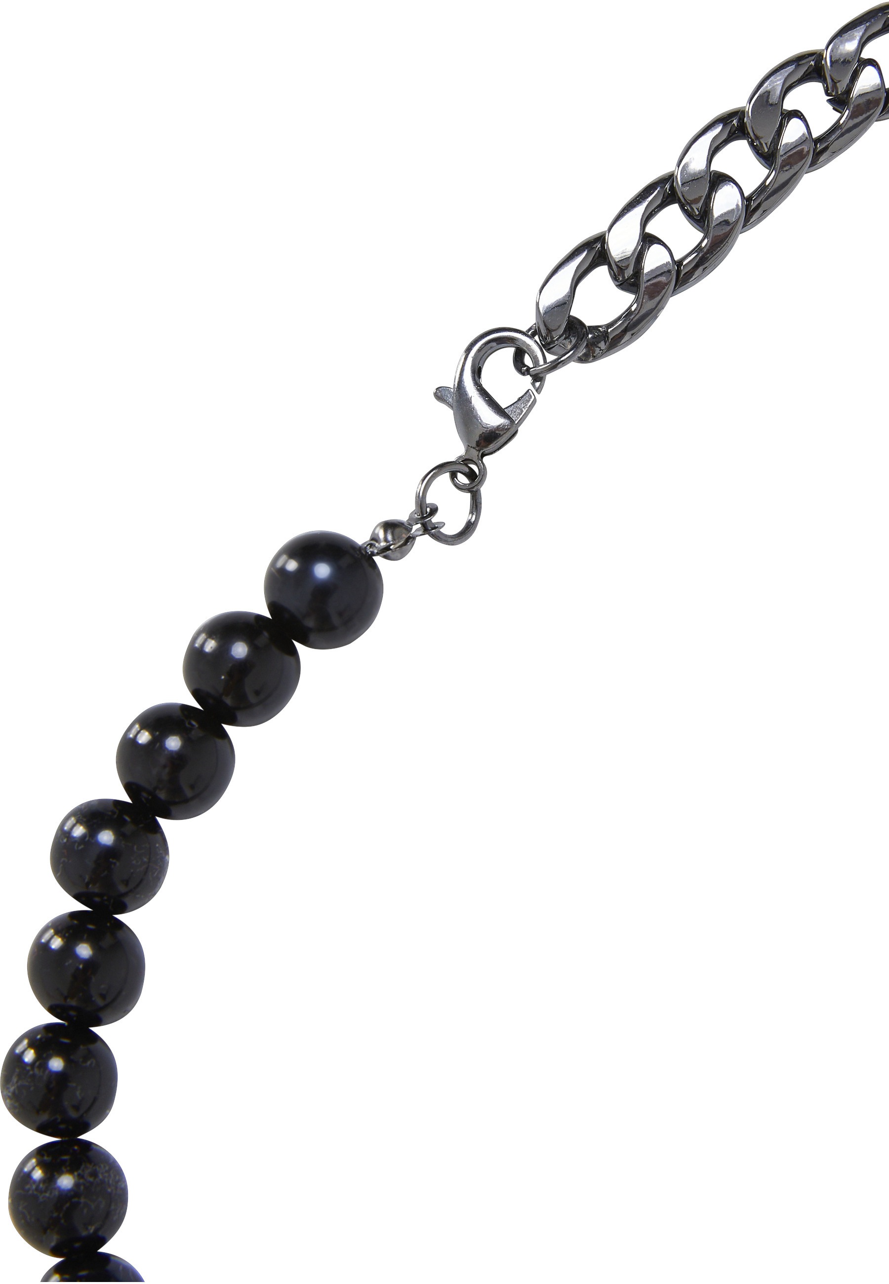 URBAN CLASSICS Halsreif »Urban Classics Unisex Half Pearl Exchangable Necklace 2-Pack«