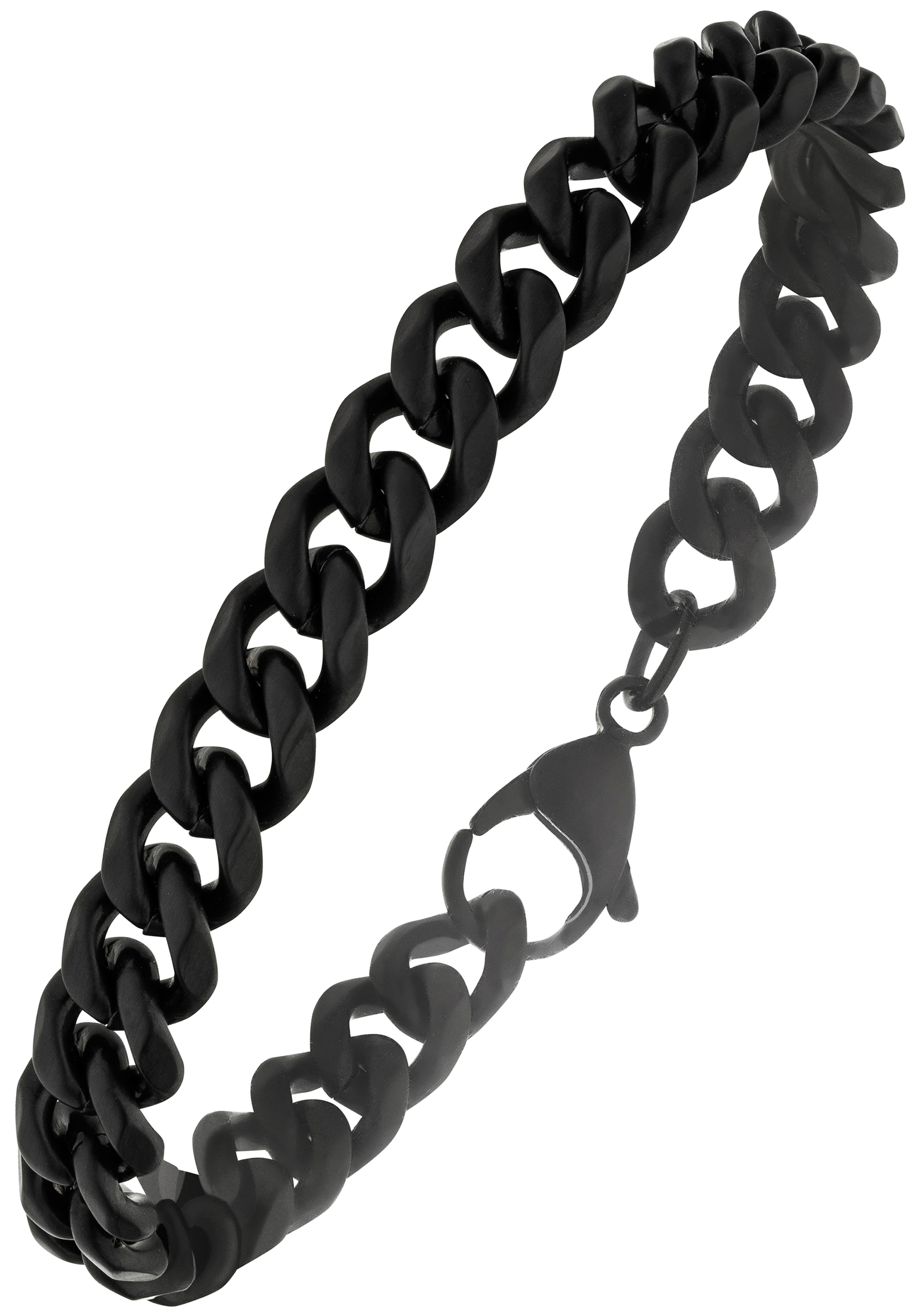 JOBO Armband, aus Edelstahl schwarz beschichtet
