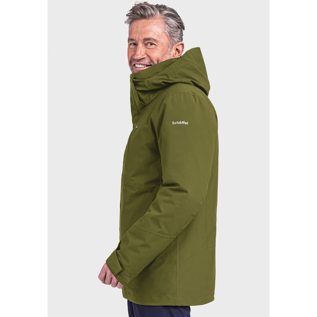 Schöffel Doppeljacke »3in1 Jacket Auerspitz M«, mit Kapuze