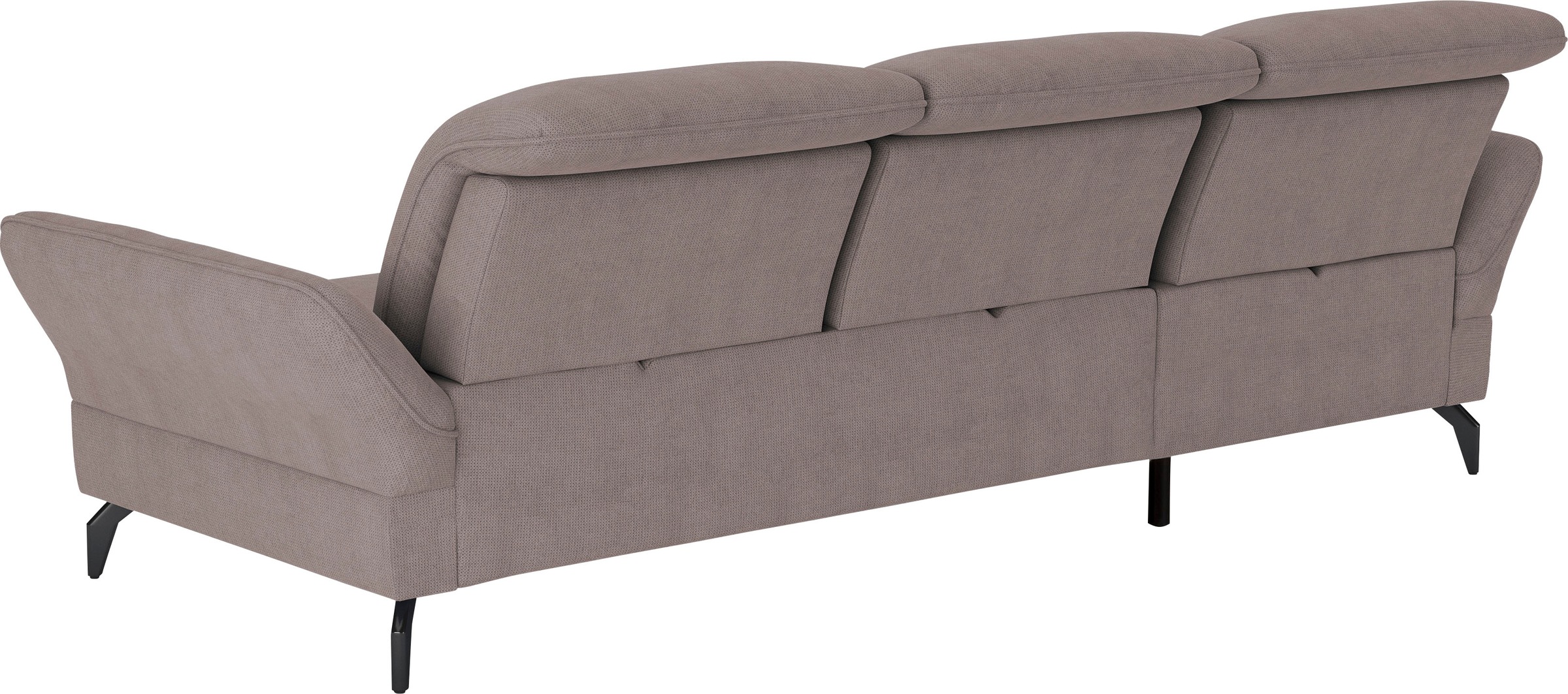 sit&more Ecksofa »Leandro L-Form«, Wahlweise mit Bett-, Kopfteil - und Armlehnfunktion, sowie Bettkasten