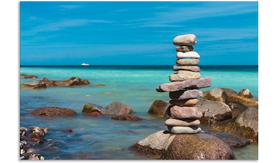 Wandbild »Steine an der Küste der Ostsee«, Gewässer, (1 St.)