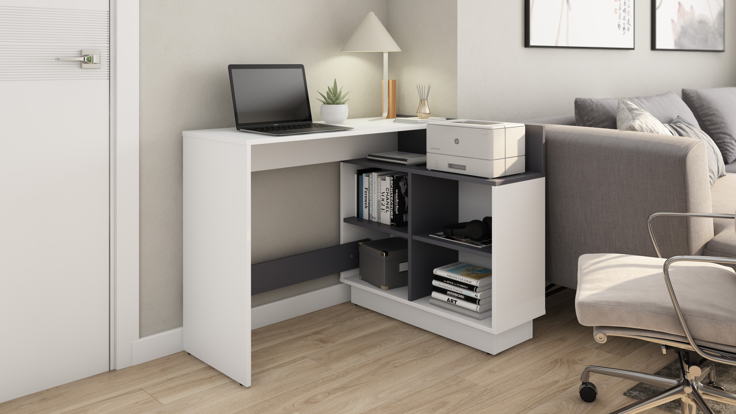 byLIVING Eckschreibtisch "Bern" platzsparender Schreibtisch, rechts und lin günstig online kaufen