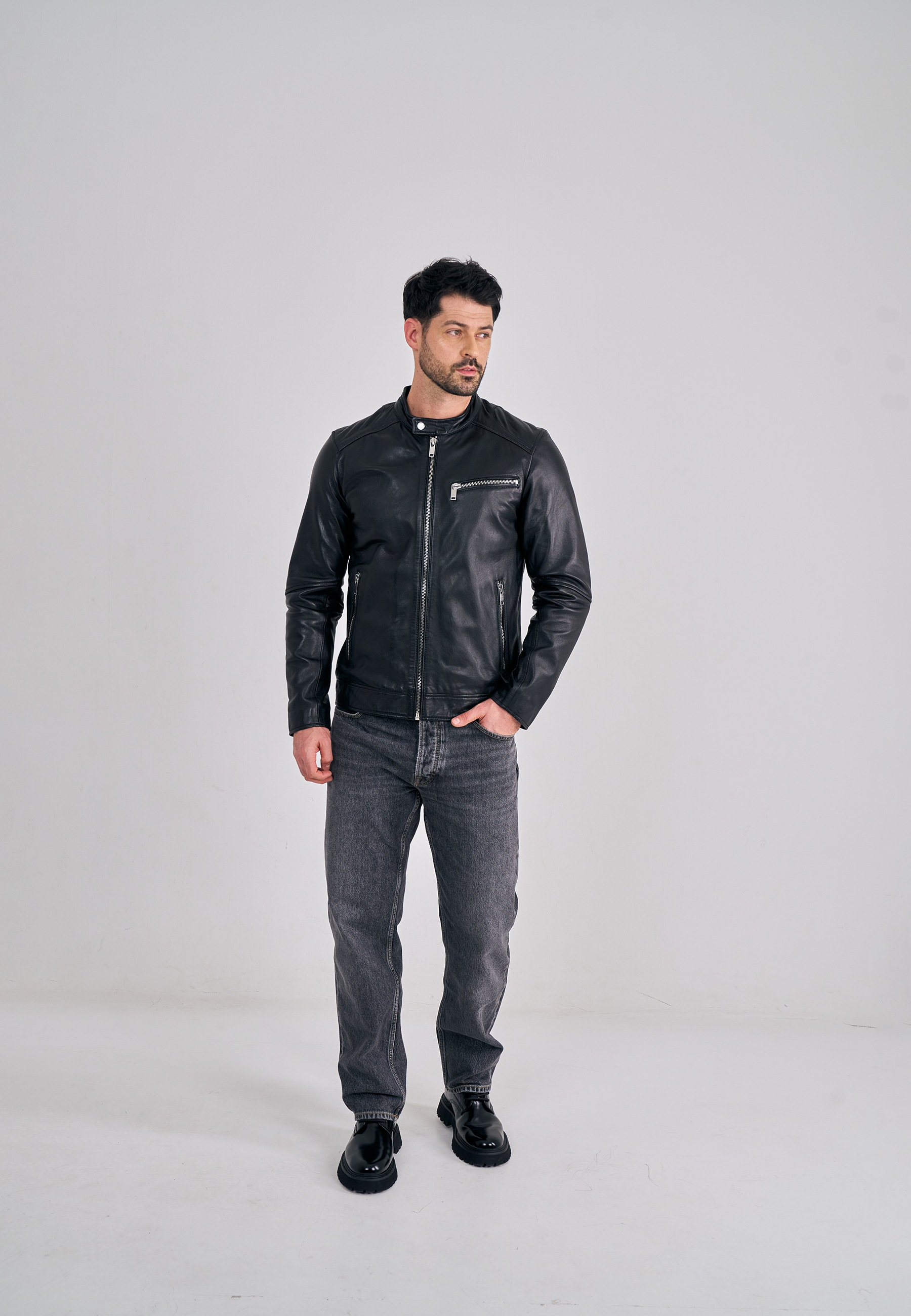 Freaky Nation Lederjacke "Lucky Jim-FN" günstig online kaufen