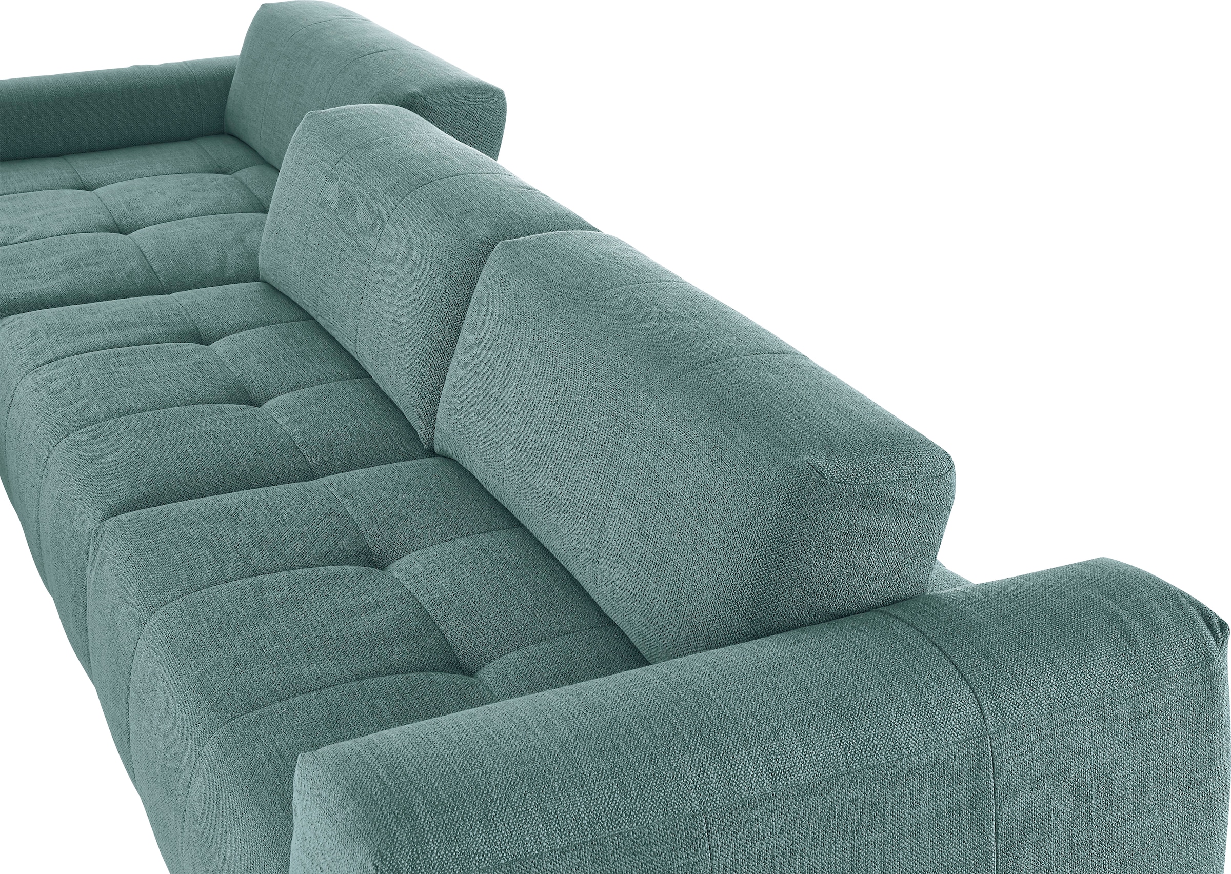 3C Candy Ecksofa »Yoshy mit Komfortfunktionen, modern und bequem, L-Form«, Zwei verschiedene Sitztiefen durch verstellbare Rückenlehne