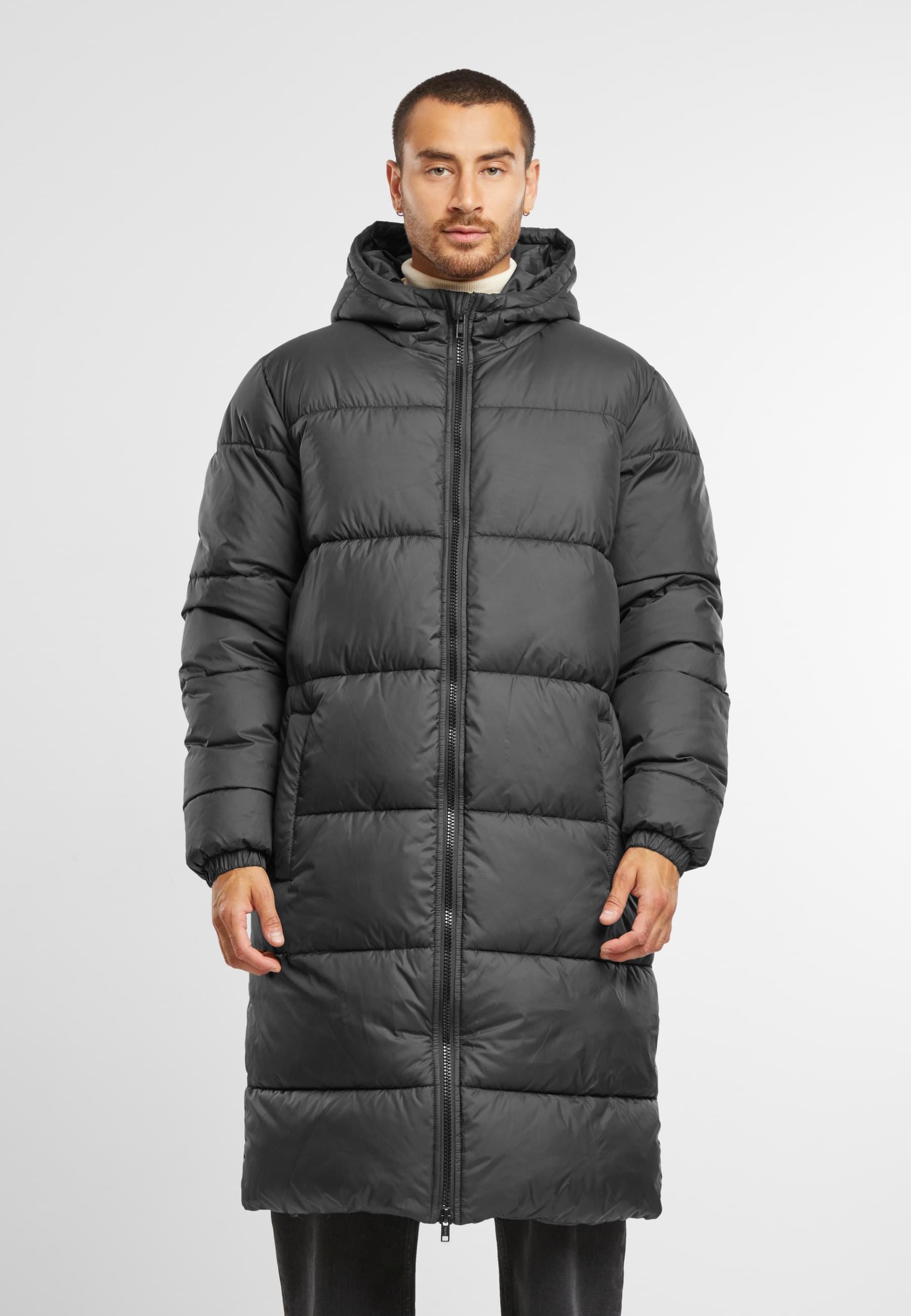 URBAN CLASSICS Winterjacke »Urban Classics Mens Long Puffer Coat«, (1 St.), mit Kapuze