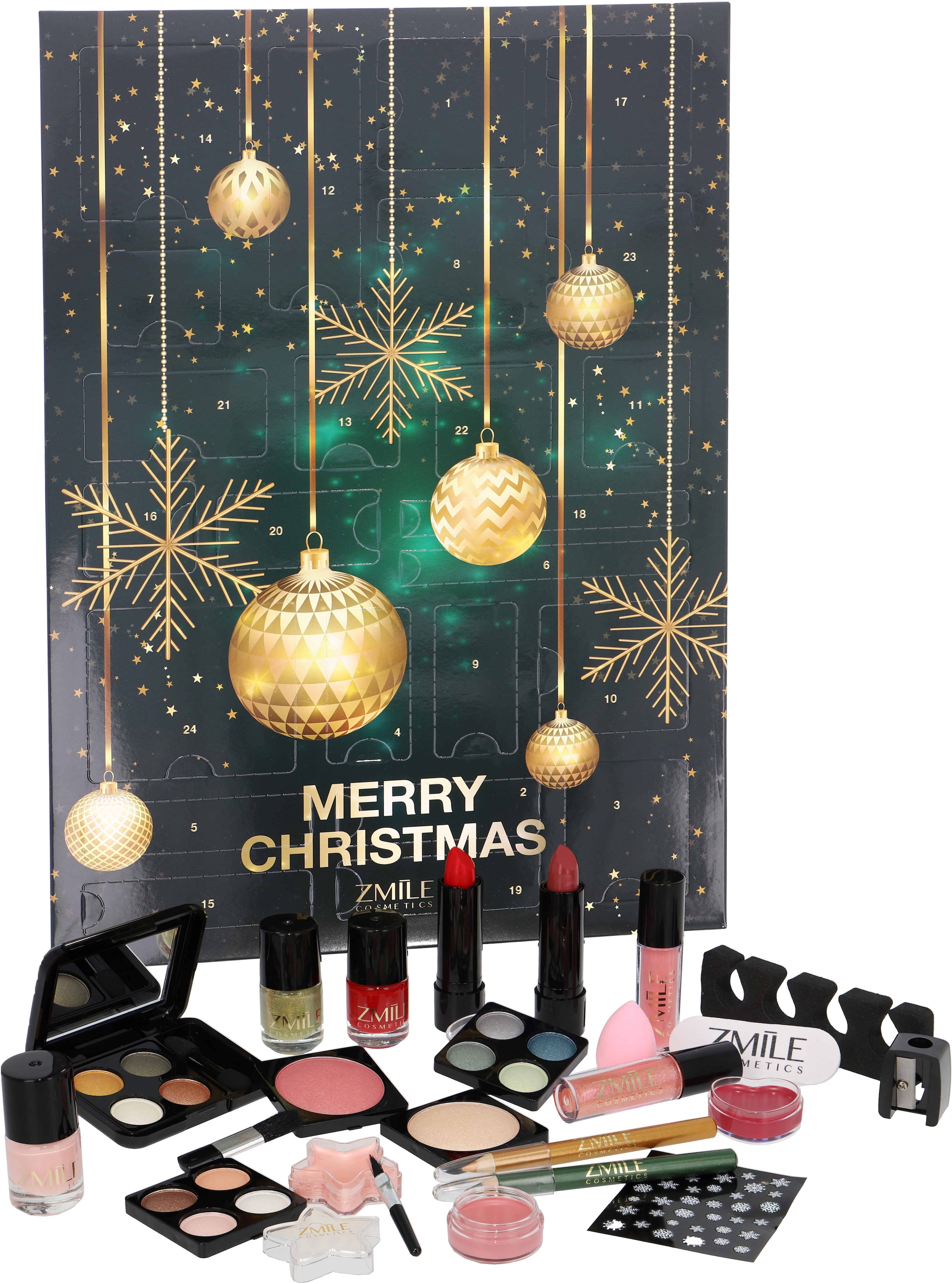 ZMILE COSMETICS Adventskalender »ZMILE COSMETICS Adventskalender Traditional 'Glamour Countdown'«, ab 13 Jahren, vegane Kosmetik