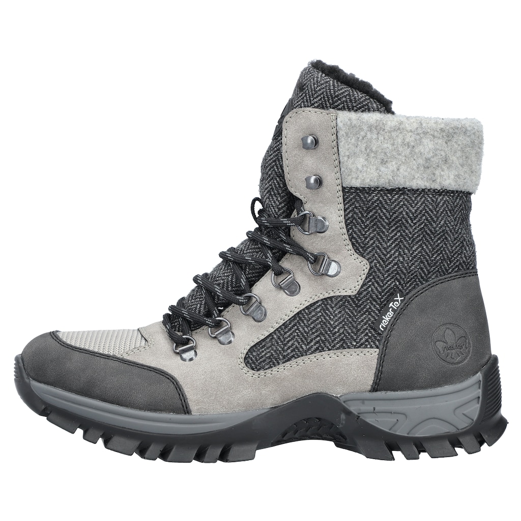 Rieker Winterboots, Outdoorschuh in Bergsteiger-Optik