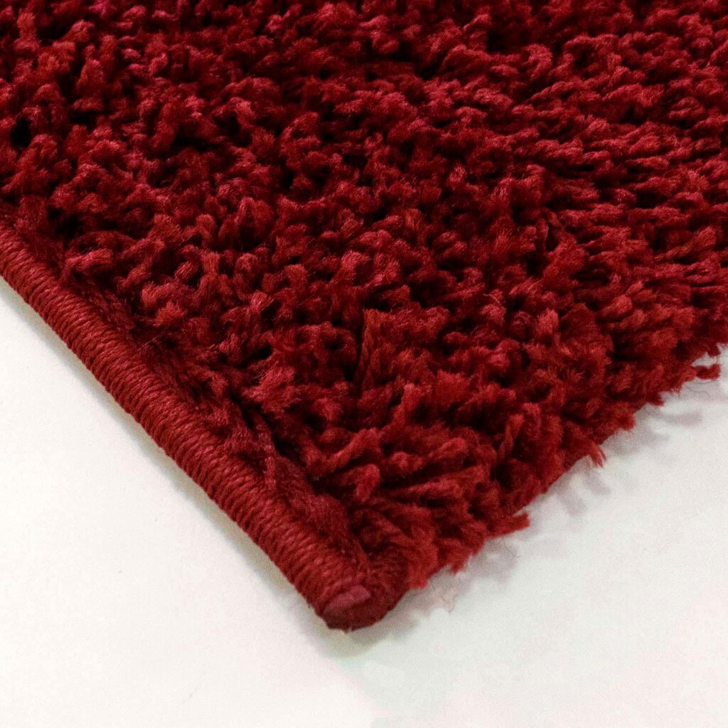 Carpet City Bettumrandung »Shaggi uni 500«, (3 tlg.)