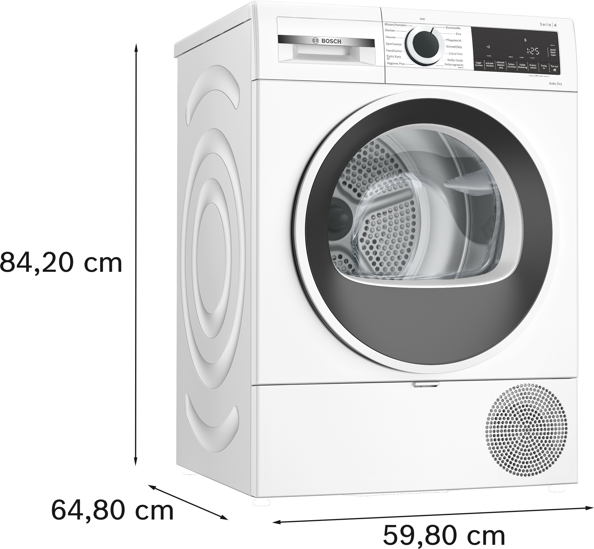 BOSCH Wärmepumpentrockner »WQA233MAX« Serie 4 Geringer Pflegeaufwand dank Easy Clean Condenser & Auto Dry